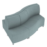 Pro Series Connect Edged Ripple Seating, 6-Piece Set - Sky Blue Crosshatch
