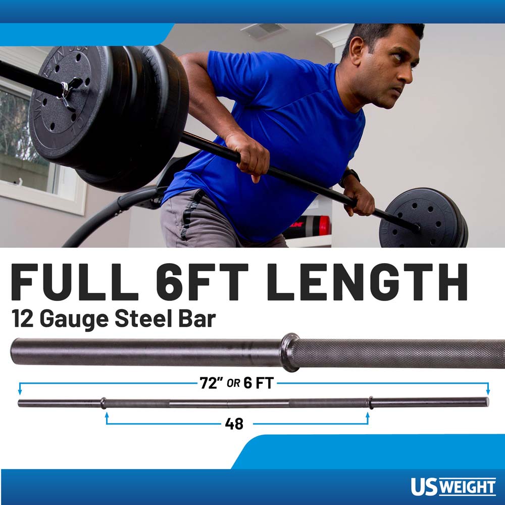 100Lb Weight Set Dumbbells + Full Size Bar