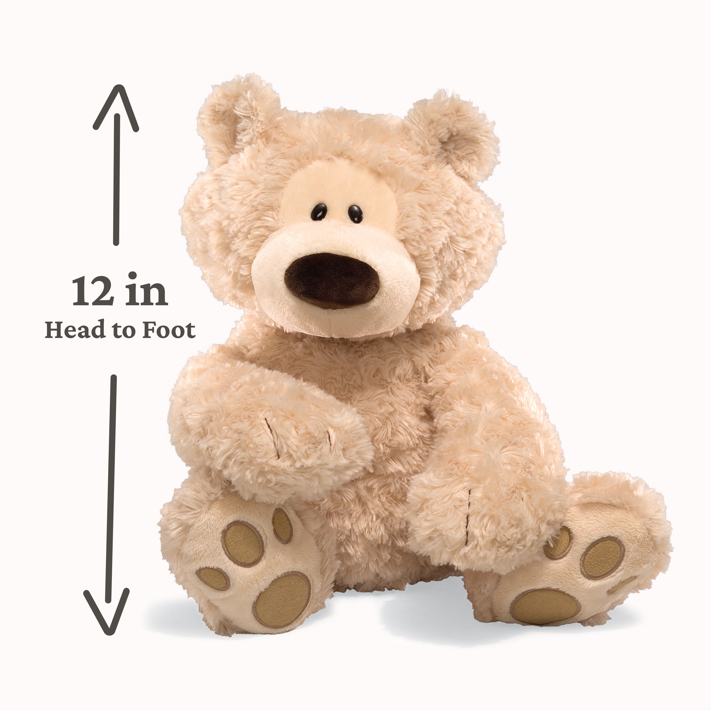 GUND Philbin Classic Teddy Bear, Premium Stuffed Animal for Ages 1 and Up, Beige, 12”