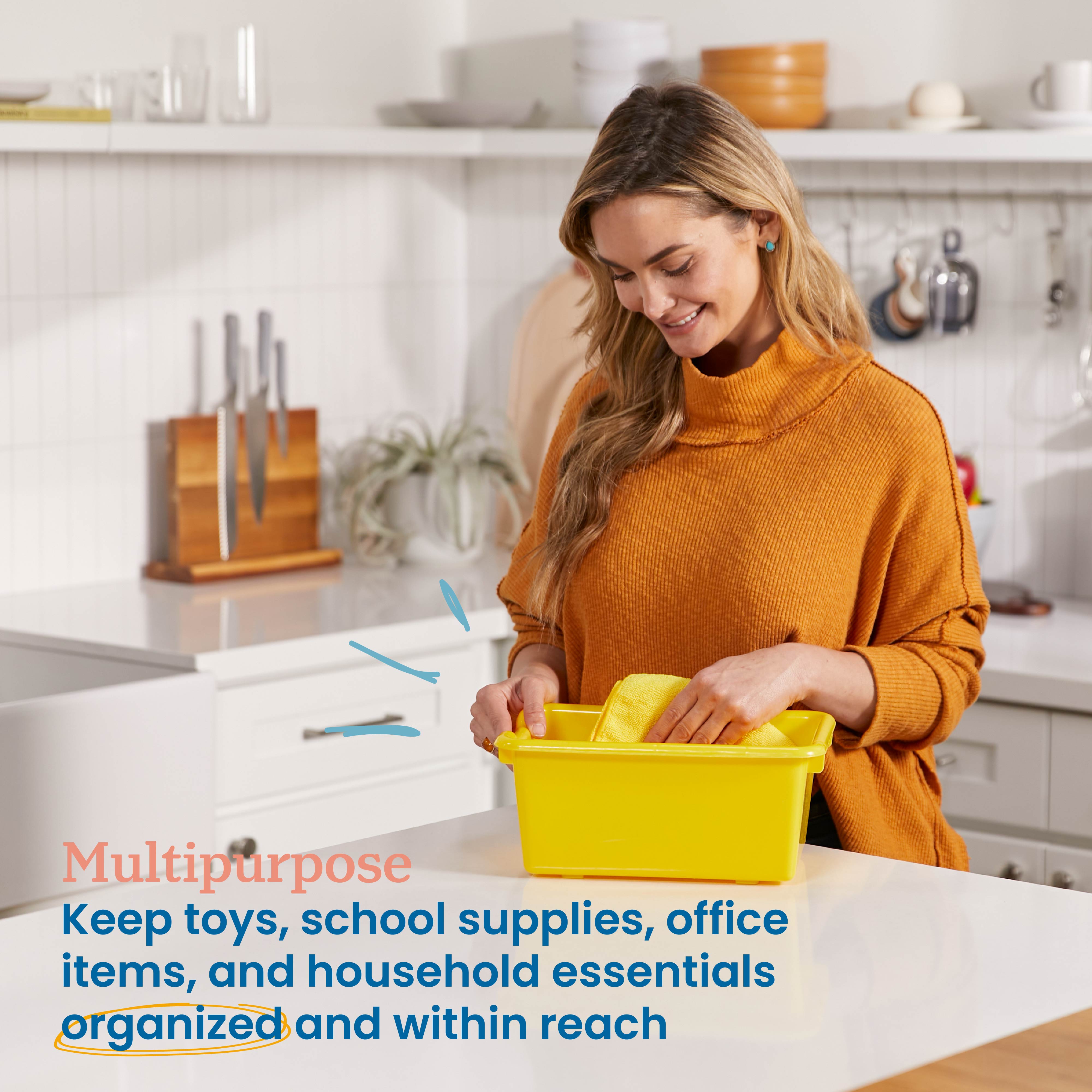 Scoop Front Storage Bins 10-Piece - Assorted