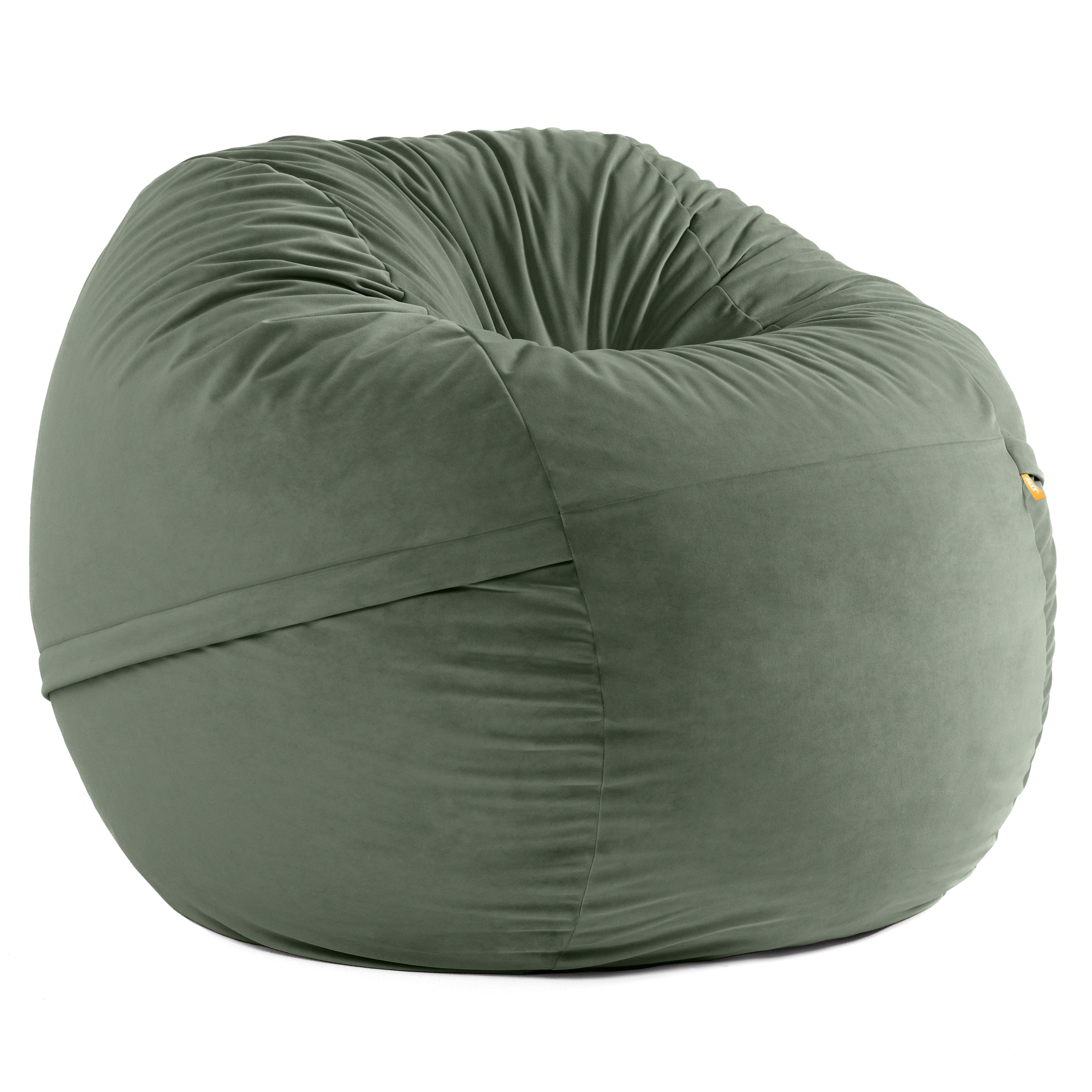 Jaxx 4 Foot Saxx - Large Round Bean Bag Chair for Adults - Lush Velvet Purple
