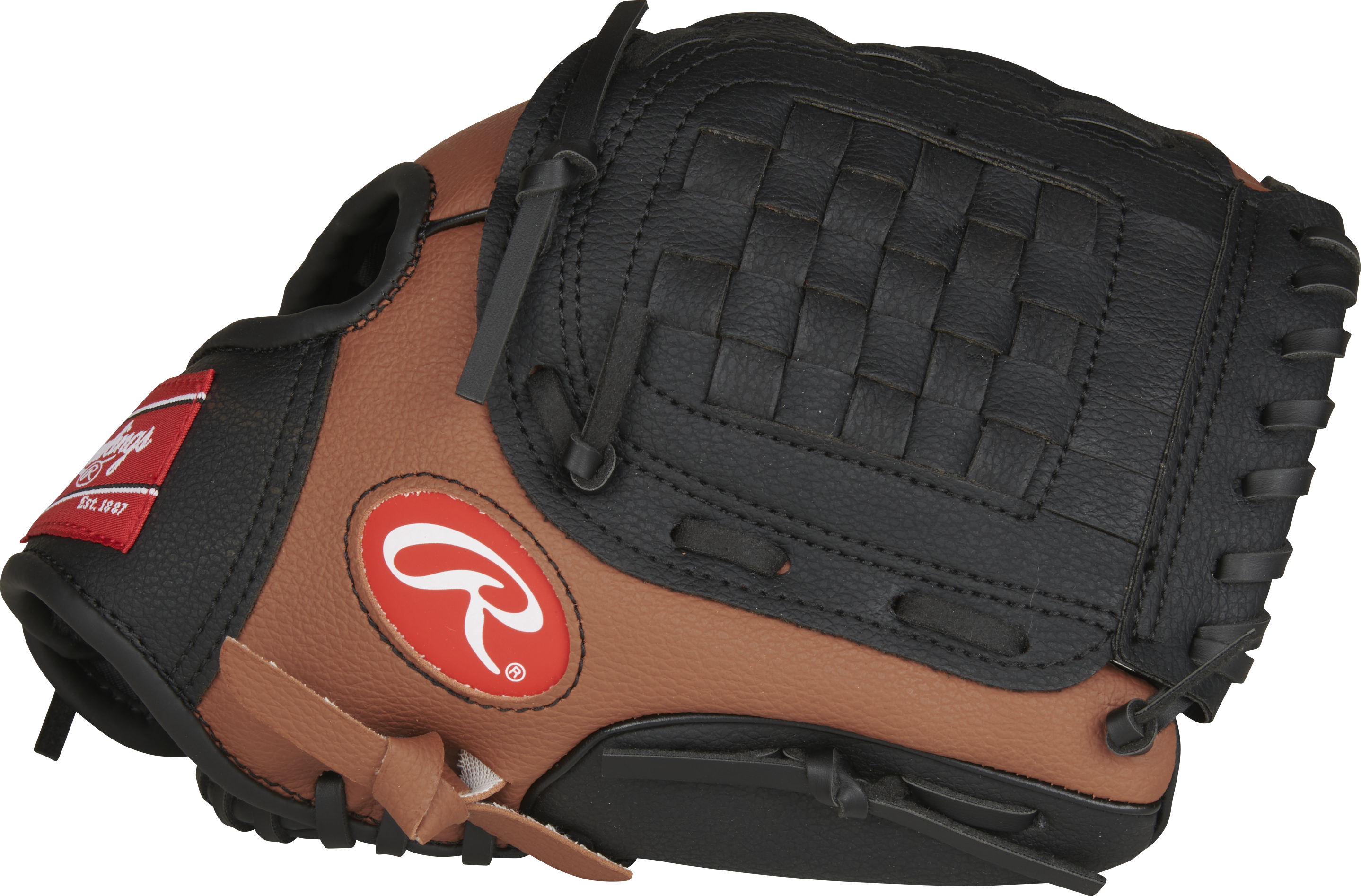 Rawlings Players Series  Youth 10.5-Inch Baseball Glove - Left Hand Thrower - Dark Brown/Black