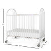 Pinnacle Steel Folding Compact Crib, White