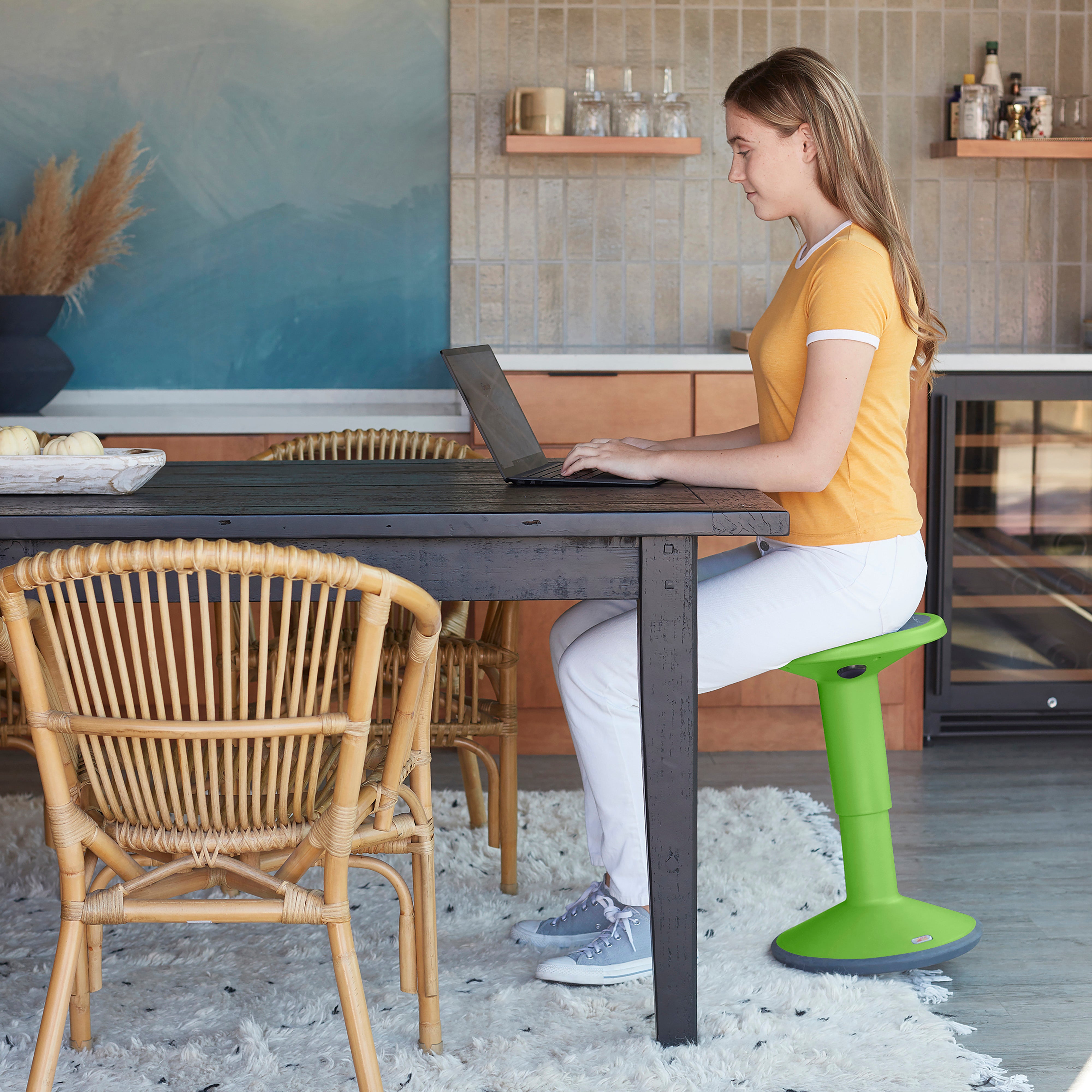 SitWell Adjustable Stool - Grassy Green