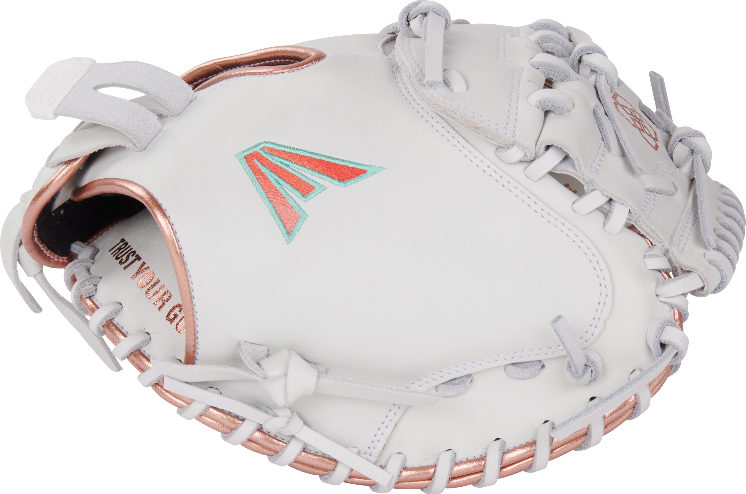 Easton Elite Series Jen Schroeder Catchers Mitt 33-Inch Softball Glove - Right Hand Thrower - White