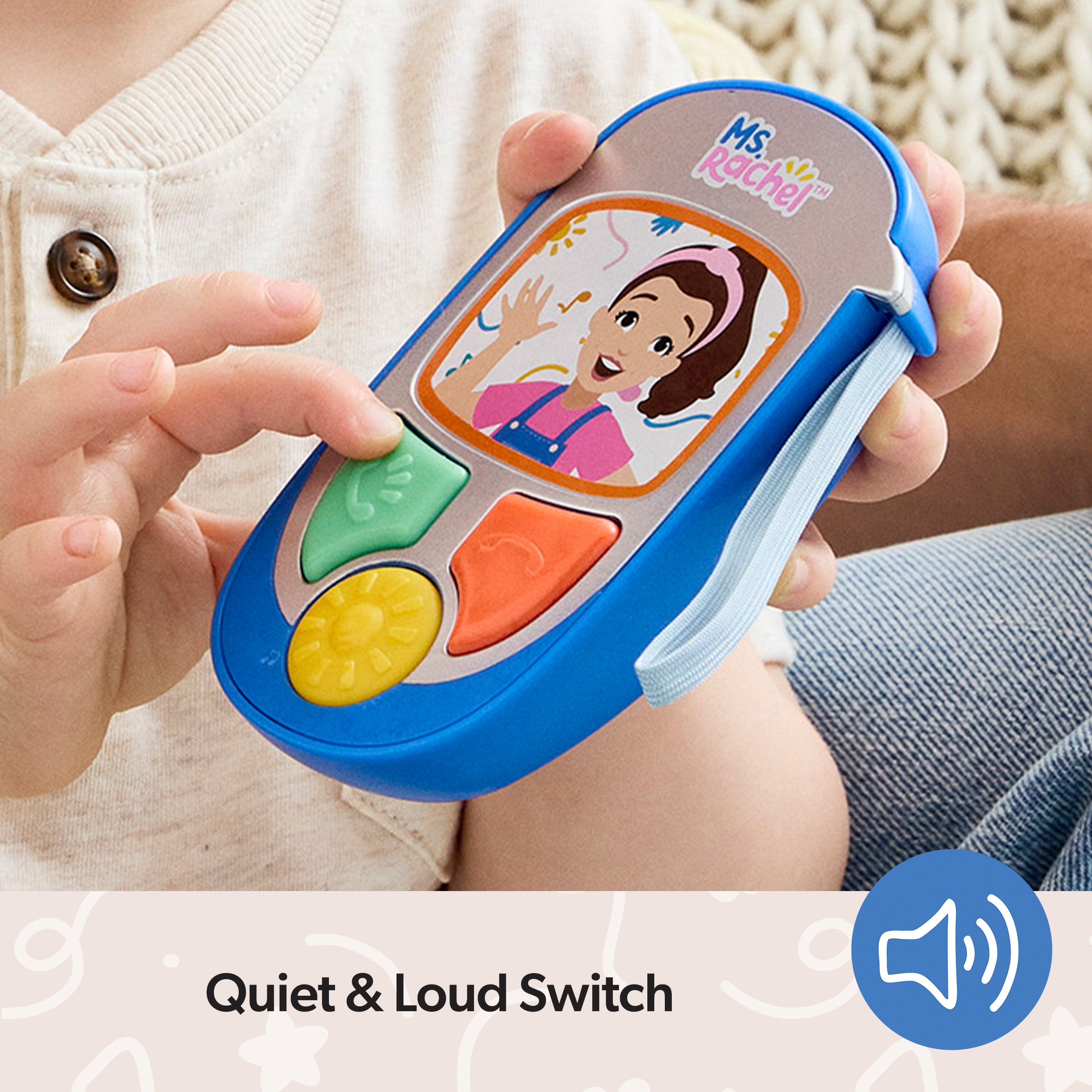 Ms. Rachel Official Electronic Talk with Me Learning Phone with Conversational Phrases, Educational Toys & Toddler Toys for Girls & Boys Ages 1-3+