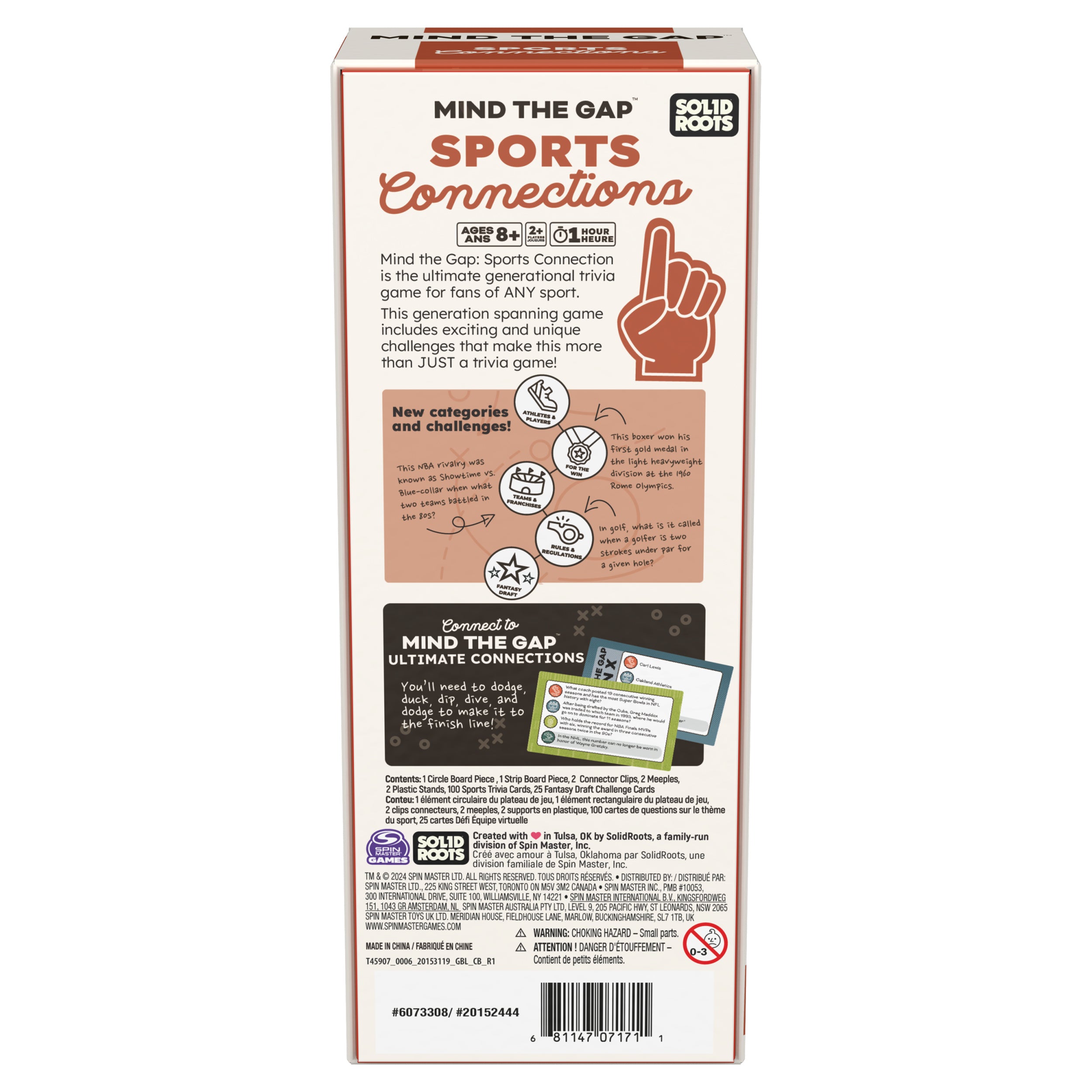 Spin Master Games SolidRoots Mind the Gap Sports Connections Expansion Pack for the MTG Ultimate Connections Trivia Game for Generations Trivia Questions Family Game Night 2+ Players for Ages 8 & Up
