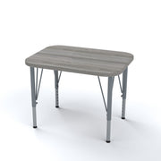 Rectangle Desk, Small, Short, Shadow Elm, Shadow Elm, 14-23"H x 27"W x 20"D