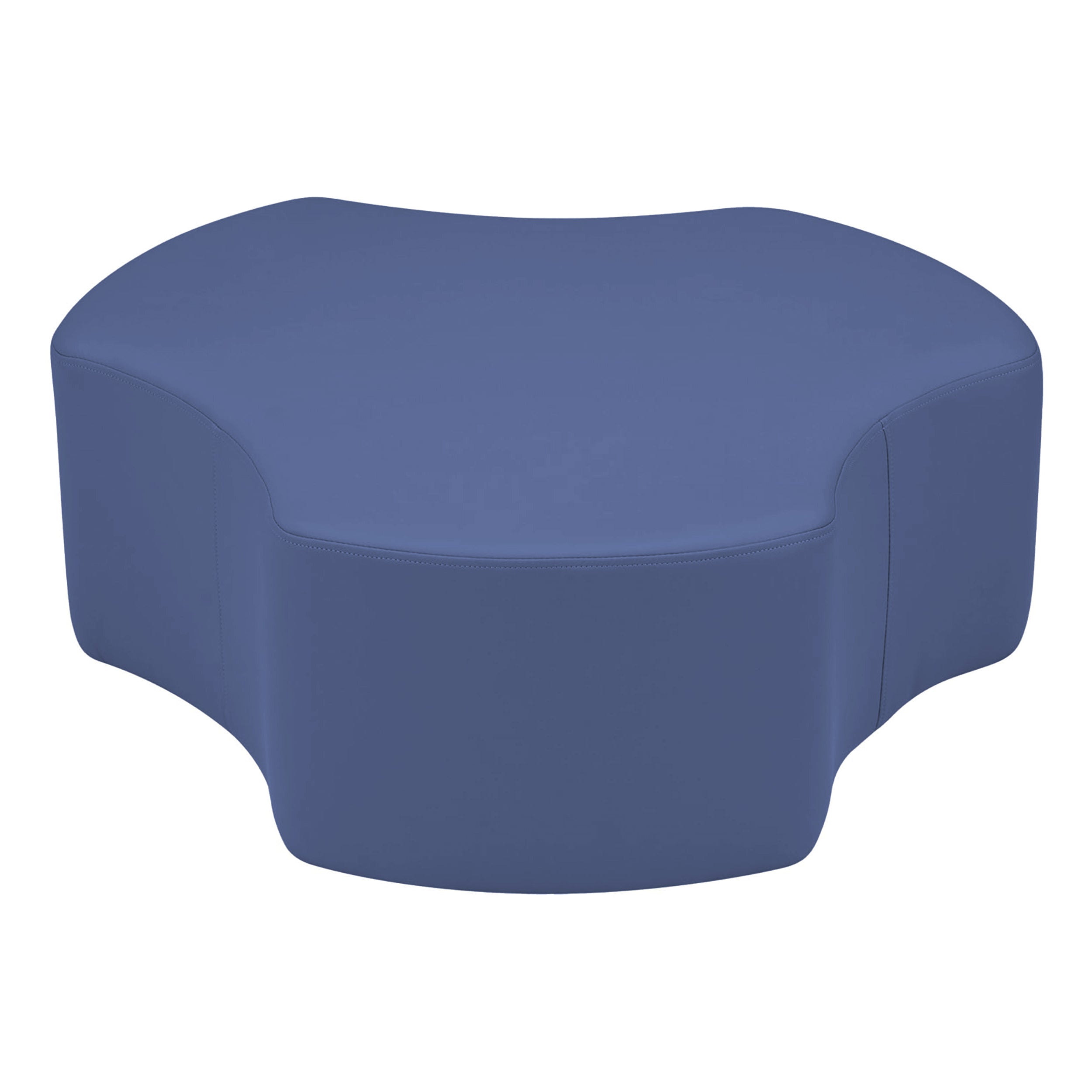 Pro Series Upholstered Cog Ottoman 12" Height - Navy