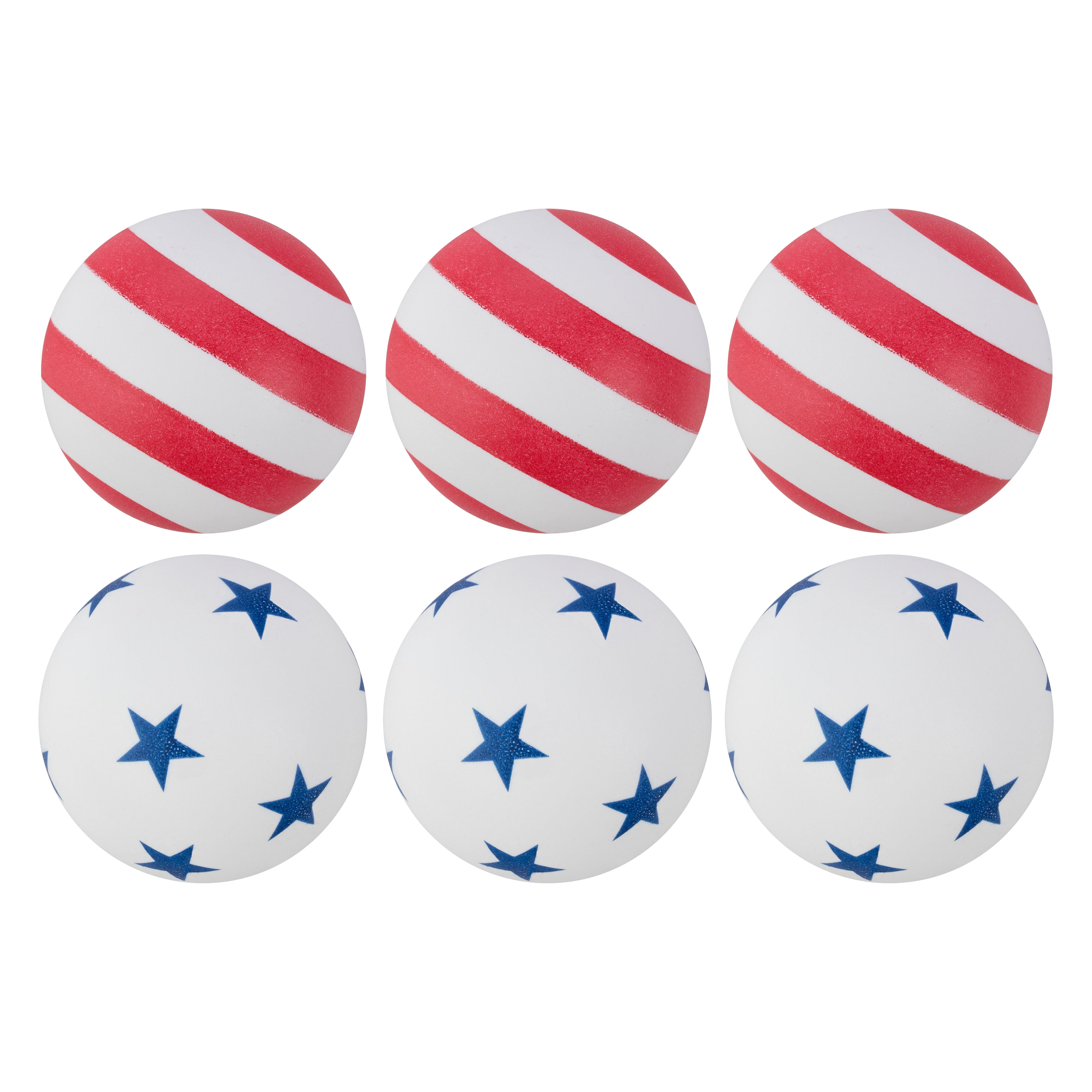 STIGA One-Star 6-Pack Stars/Stripes Balls