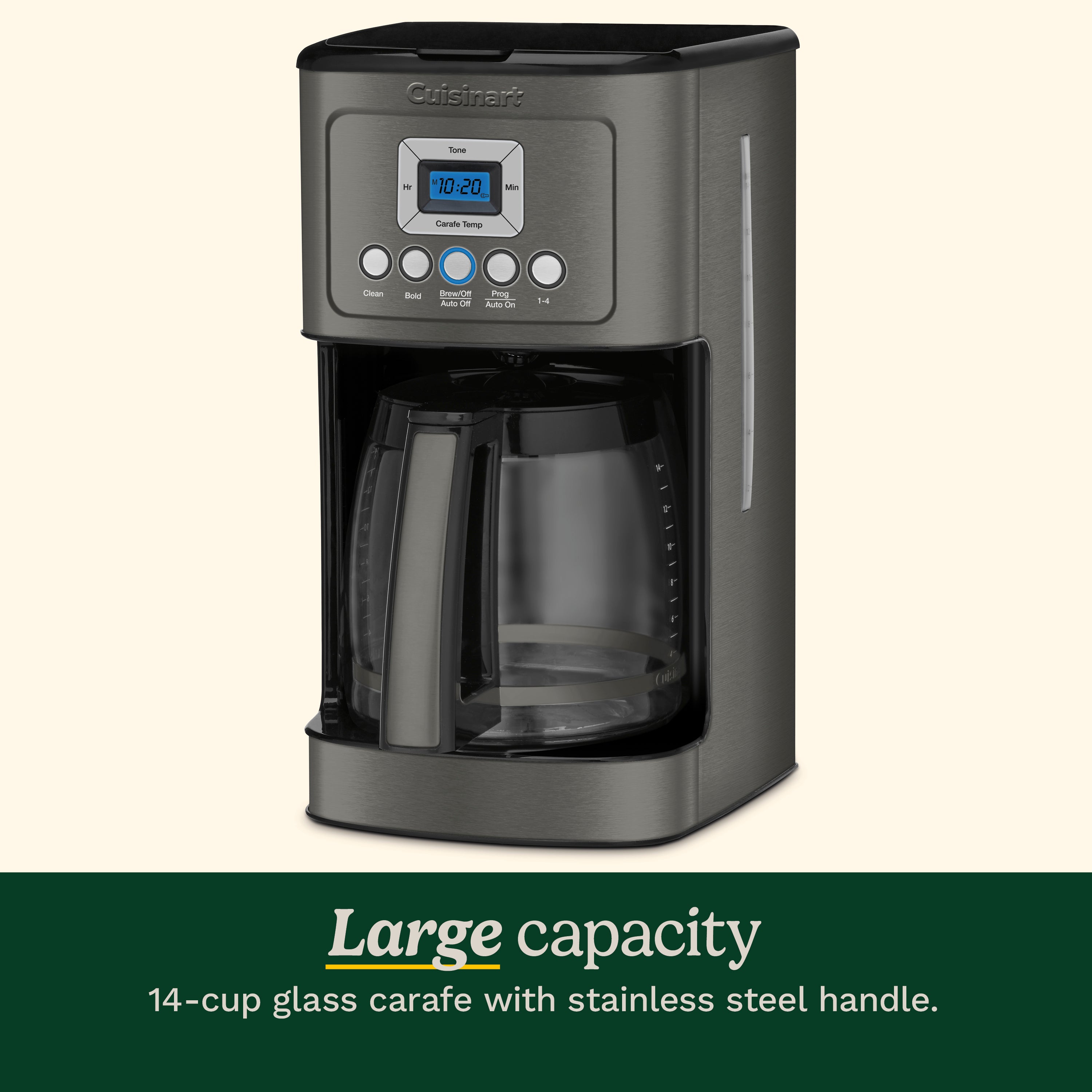 14 Cup Programmable Coffeemaker - Black