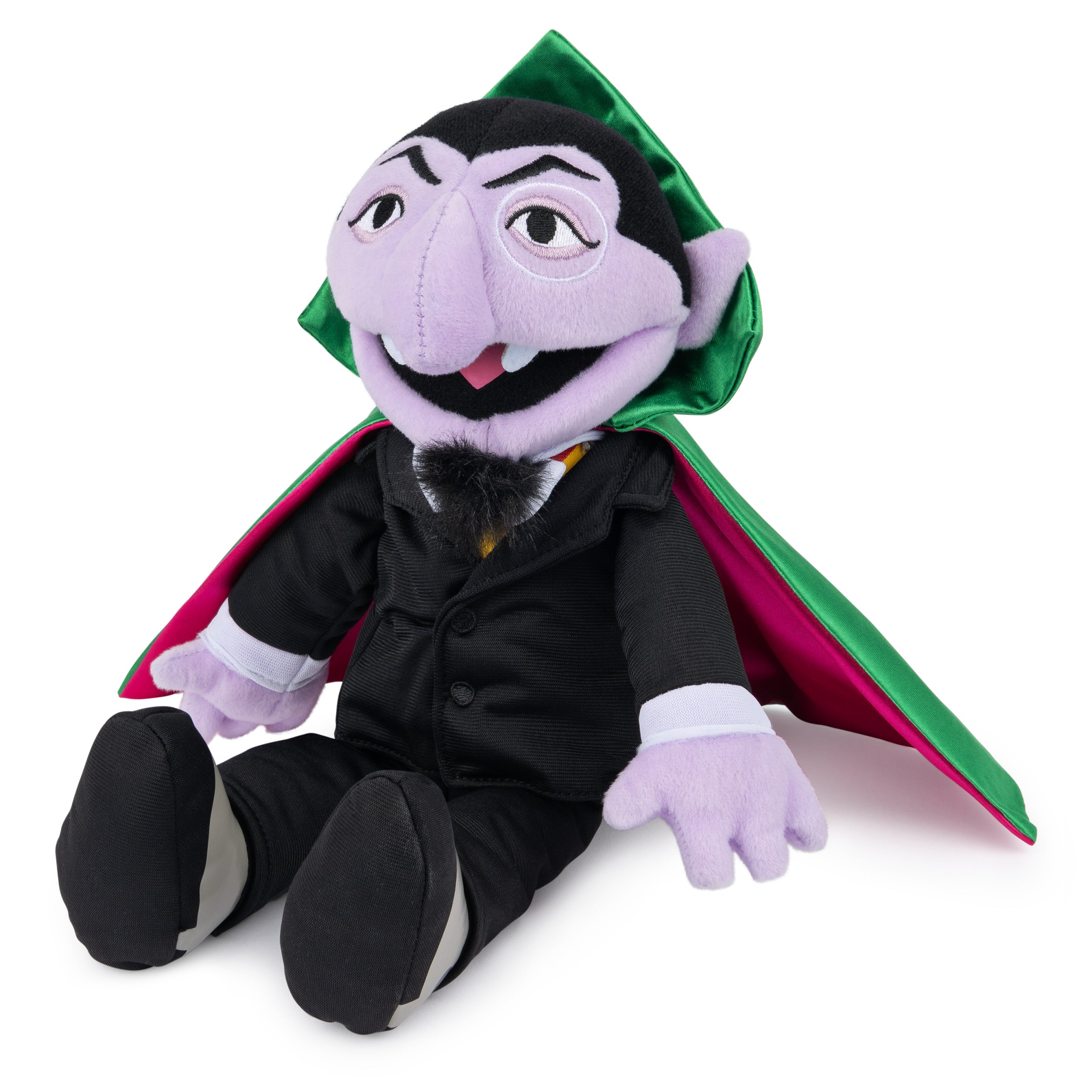 GUND Sesame Street Official The Count Muppet Plush, Premium Plush Toy for Ages 1 & Up, Black/Green, 14”