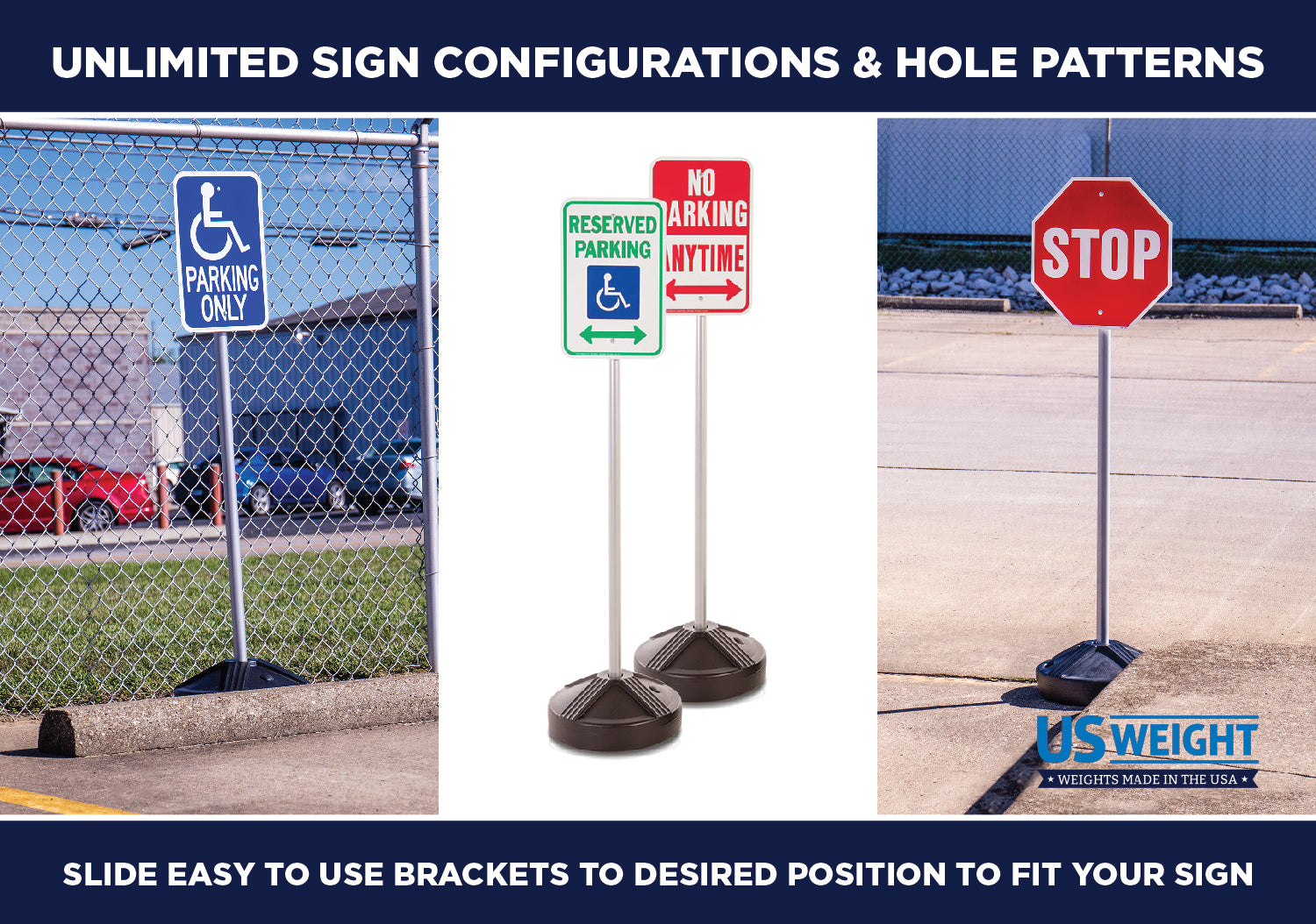 Sign Kit with Fillable Base