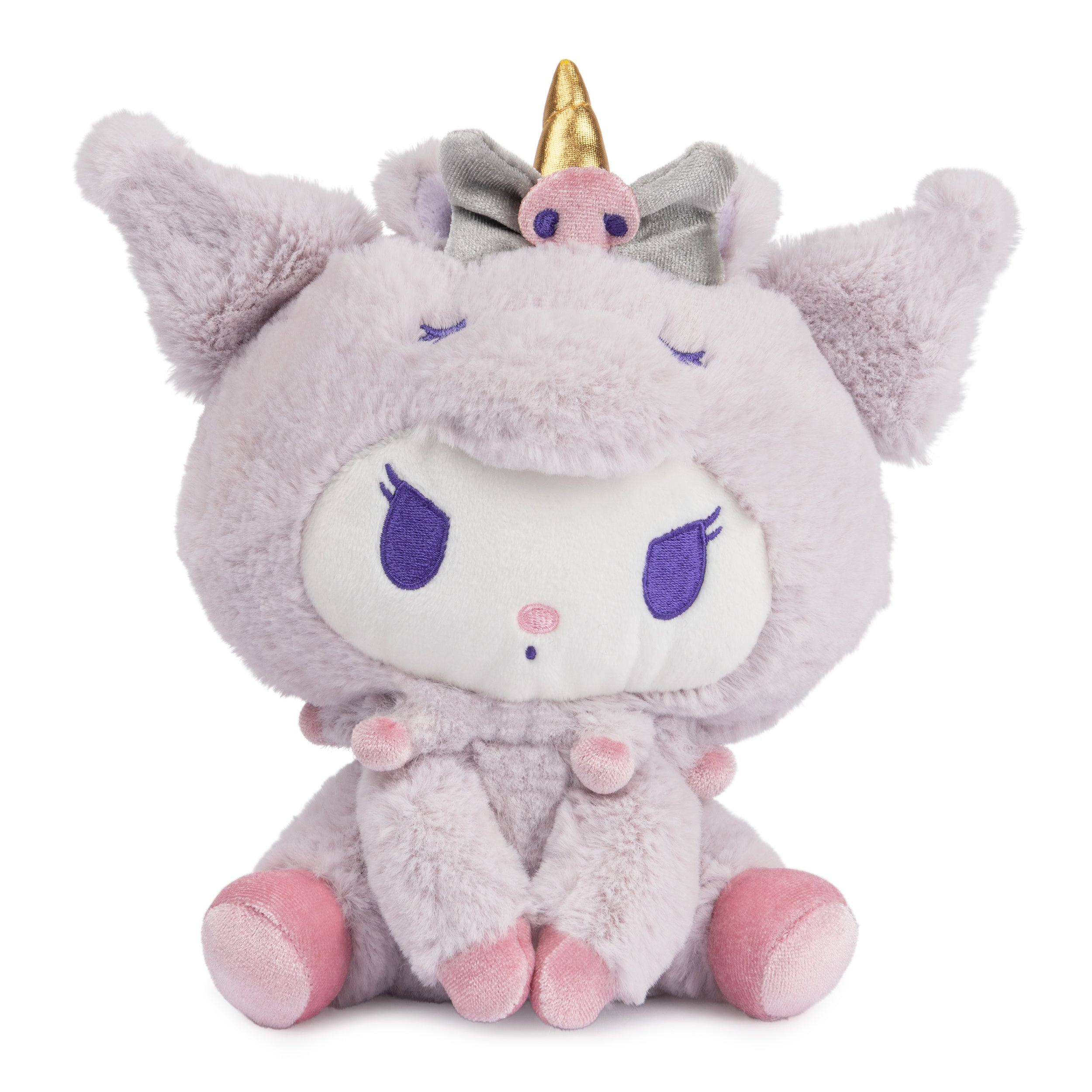 GUND Sanrio Kuromi Unicorn Plush Toy, Premium Stuffed Animal for Ages 1 and Up, Purple, 6”