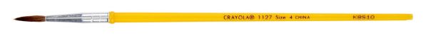 Crayola Camel Hair Watercolor Paint Brush, Size 4, Round Paintbrush, Art Supplies
