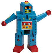 Giant Wooden Robot- Blue