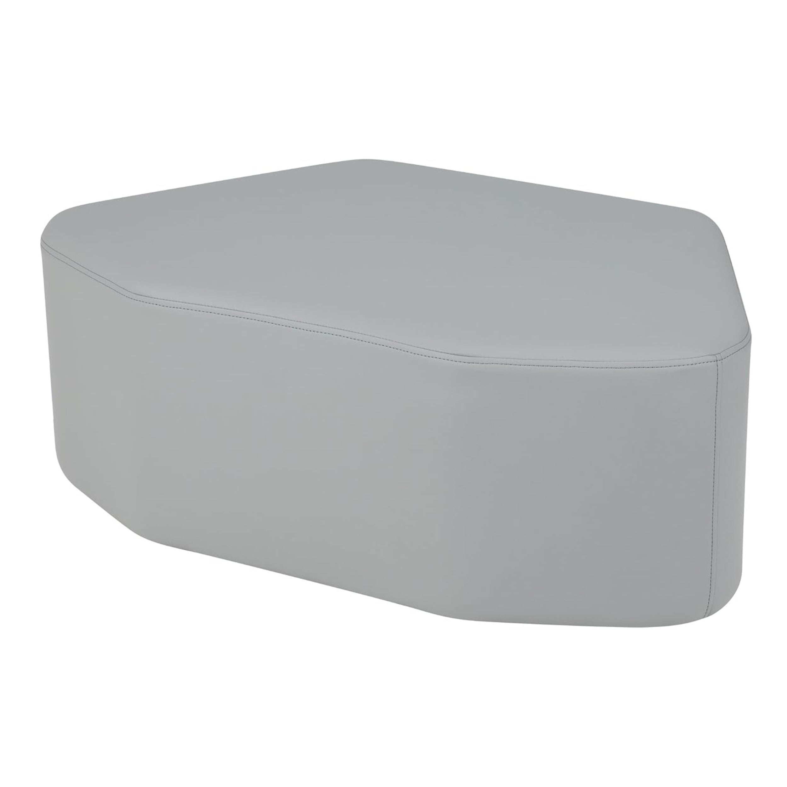 Pro Series Upholstered Petal Ottoman 12" Height - Gray