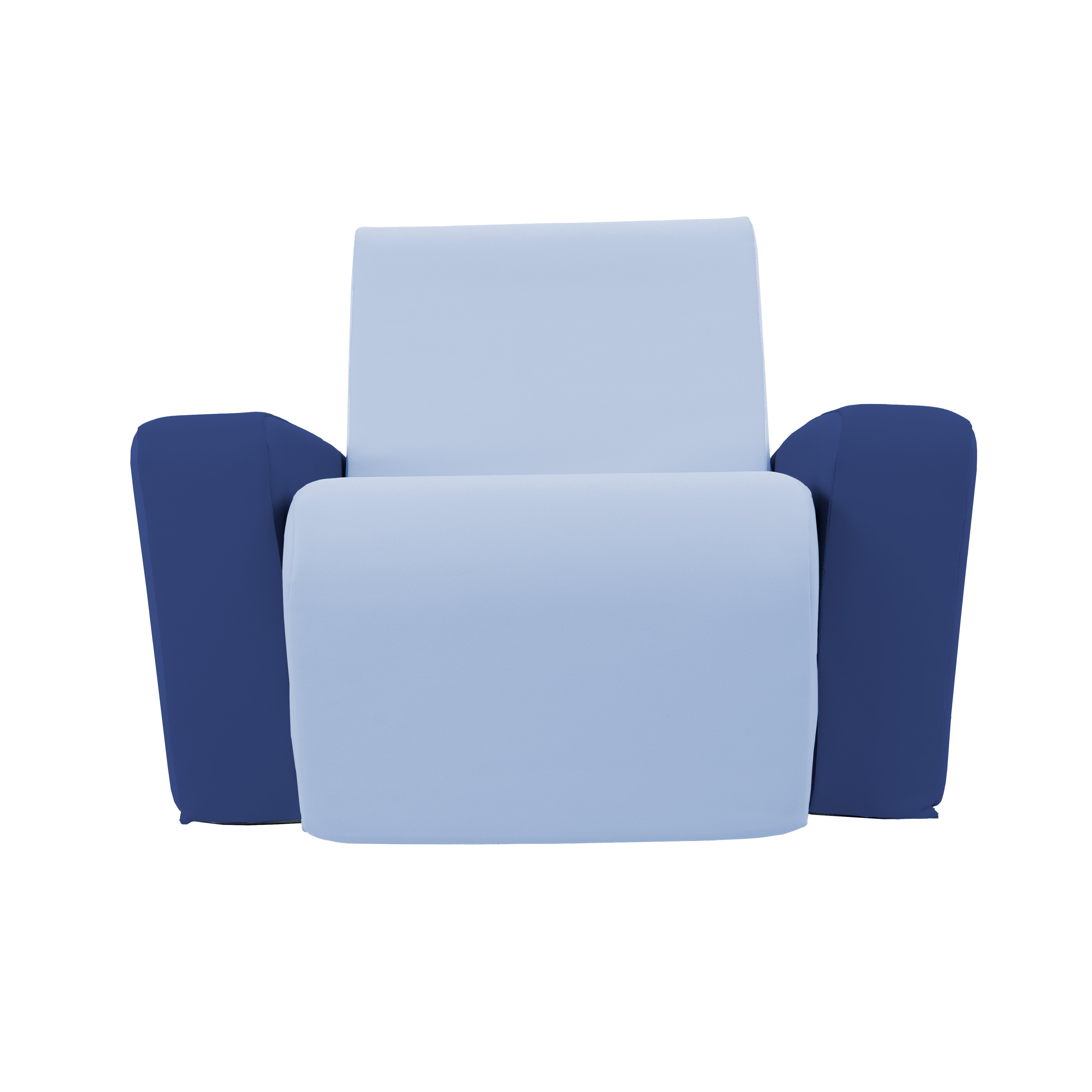 SoftScape Angled Preschool Chair - Navy/Powder Blue
