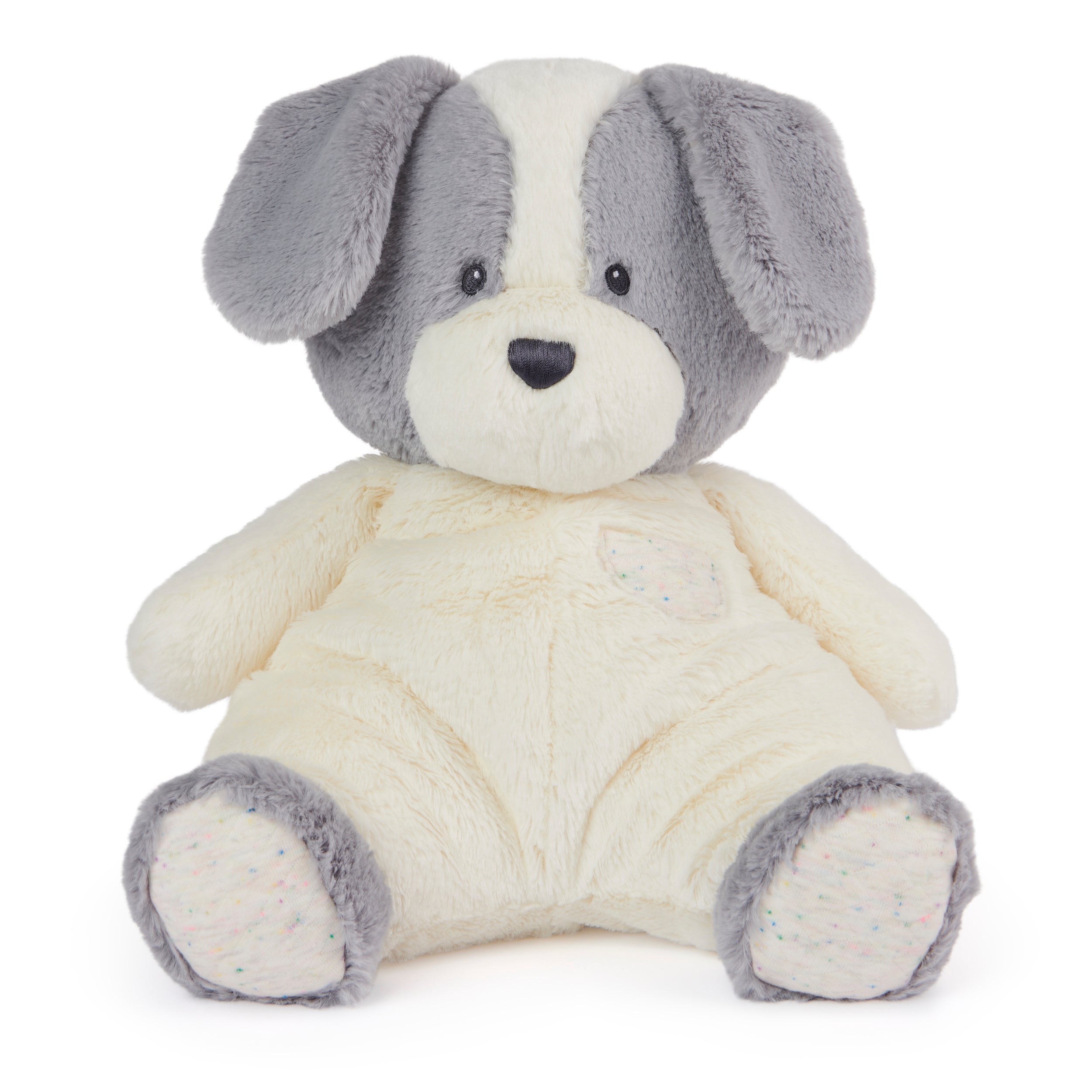 Baby GUND Oh So Snuggly Puppy, Large Stuffed Animal Dog for Babies and Infants, Grey/White, 12.5”