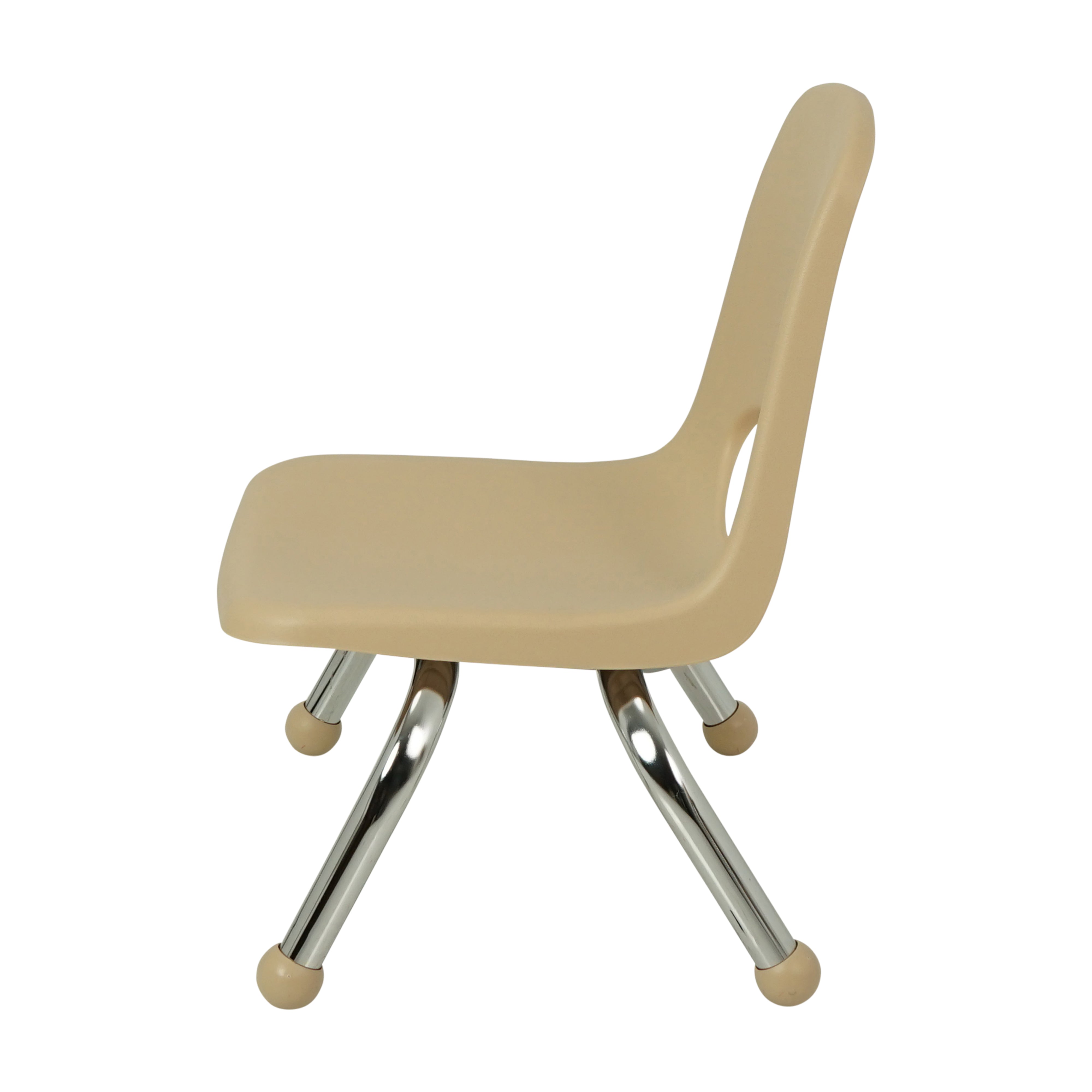 8" Stack Chair with Ball Glides - Sand