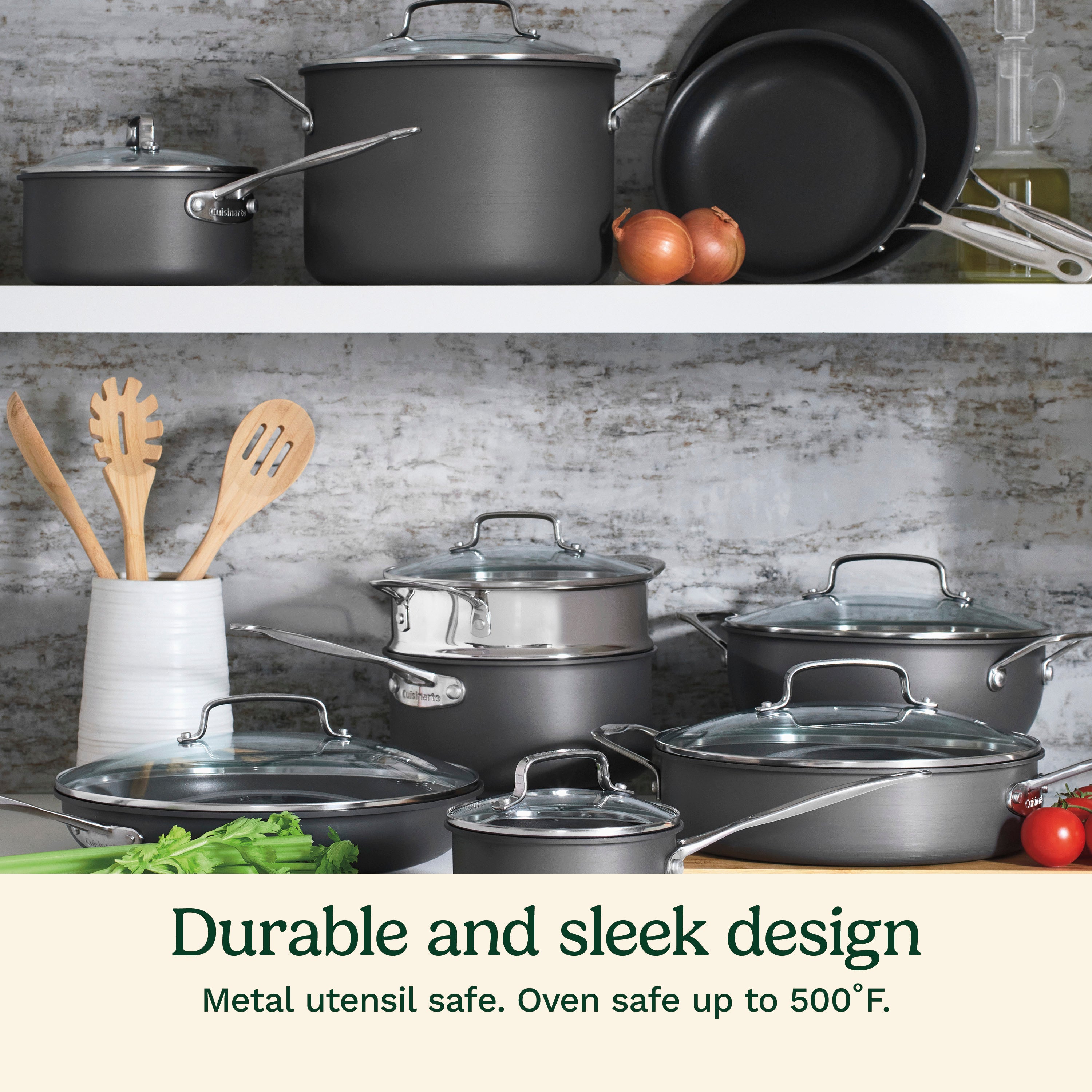 Chef's Classic™ Nonstick Hard Anodized 17 Piece Chef's Classic Nonstick Hard Anodized Set
