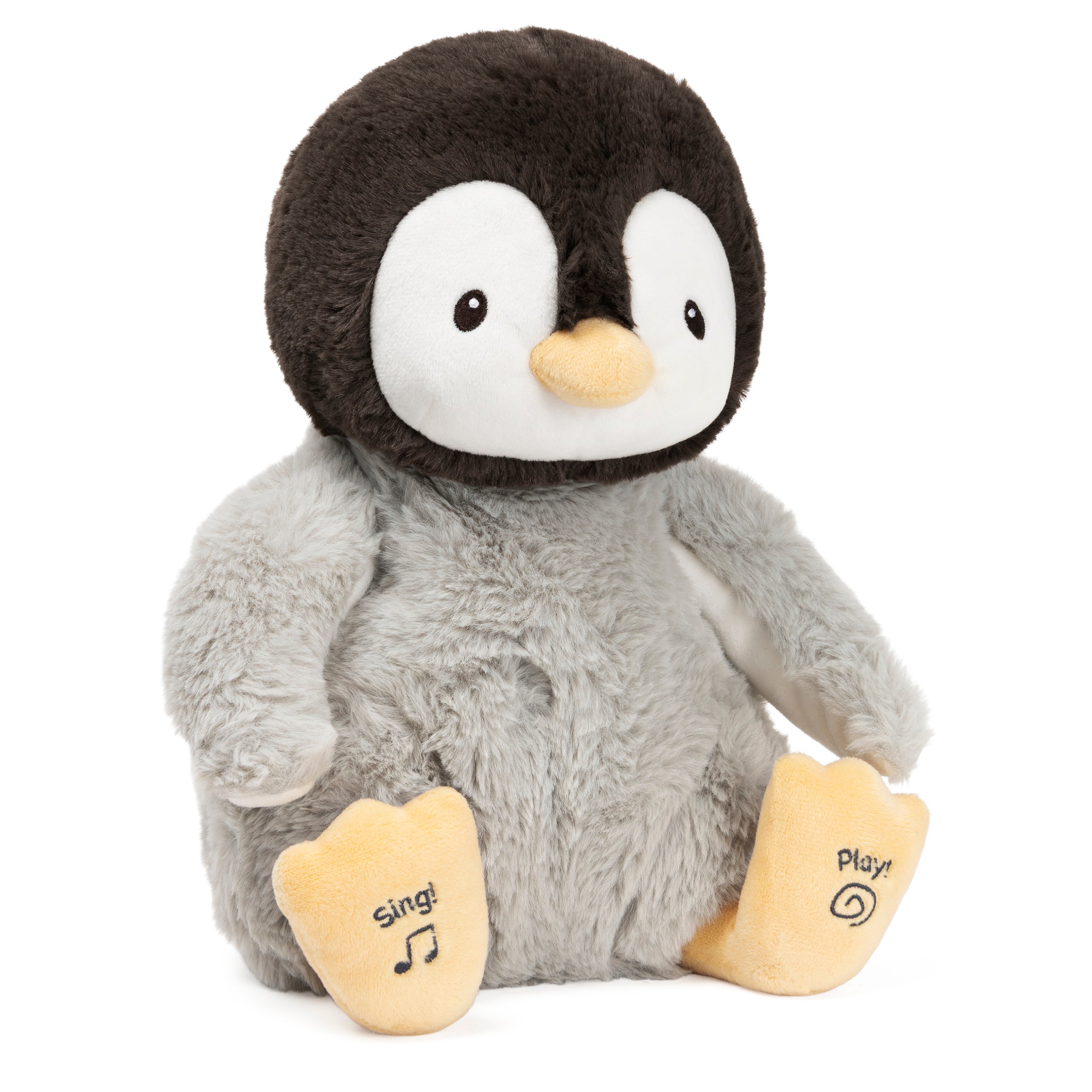 Baby GUND Animated Kissy the Penguin Plush, Singing Stuffed Animal Baby Toy for Ages 0 and Up, Black/White/Grey, 12"