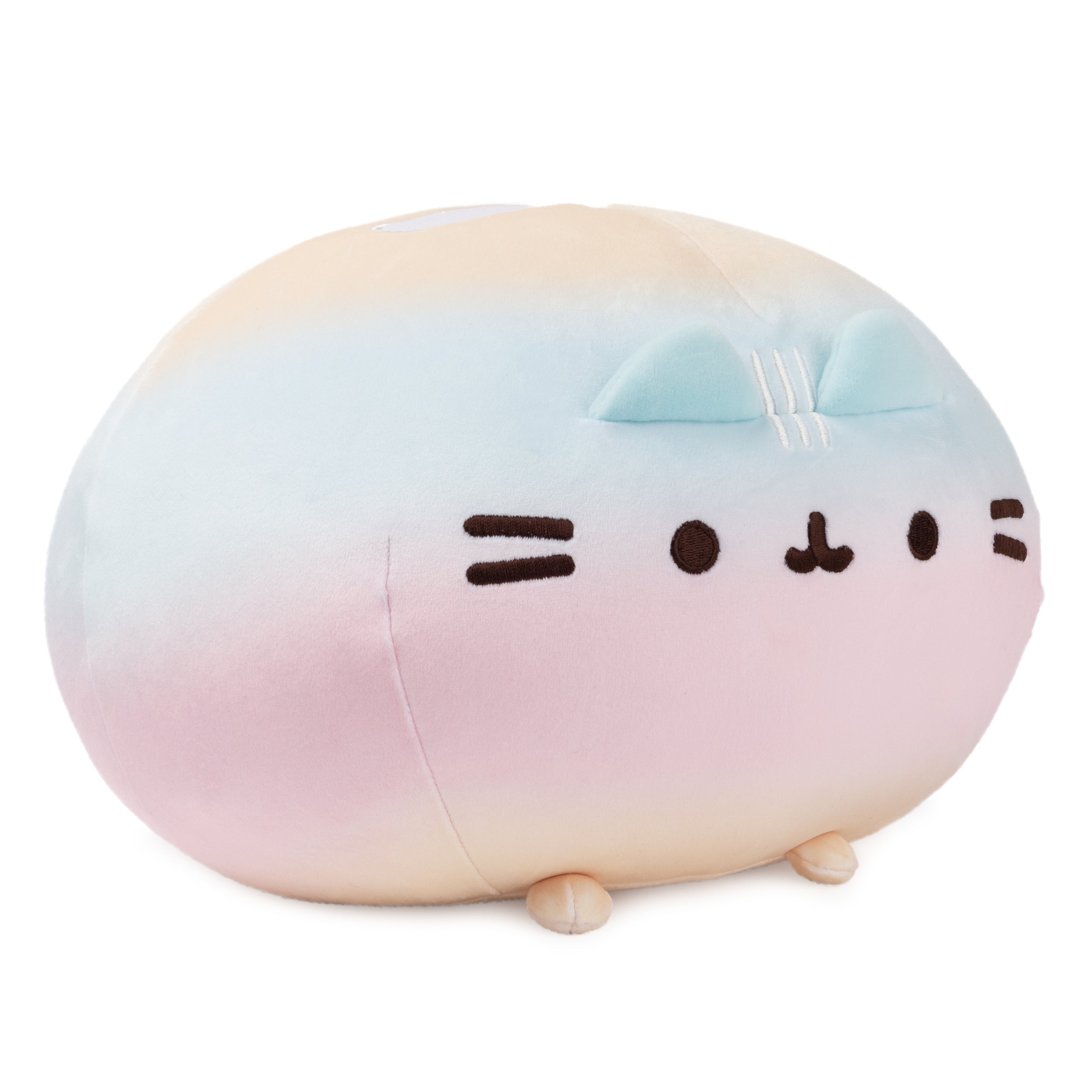 GUND Pusheen Rainbow Round Pusheen Squisheen Plush, Squishy Stuffed Animal for Ages 8 and Up, Rainbow, 11”
