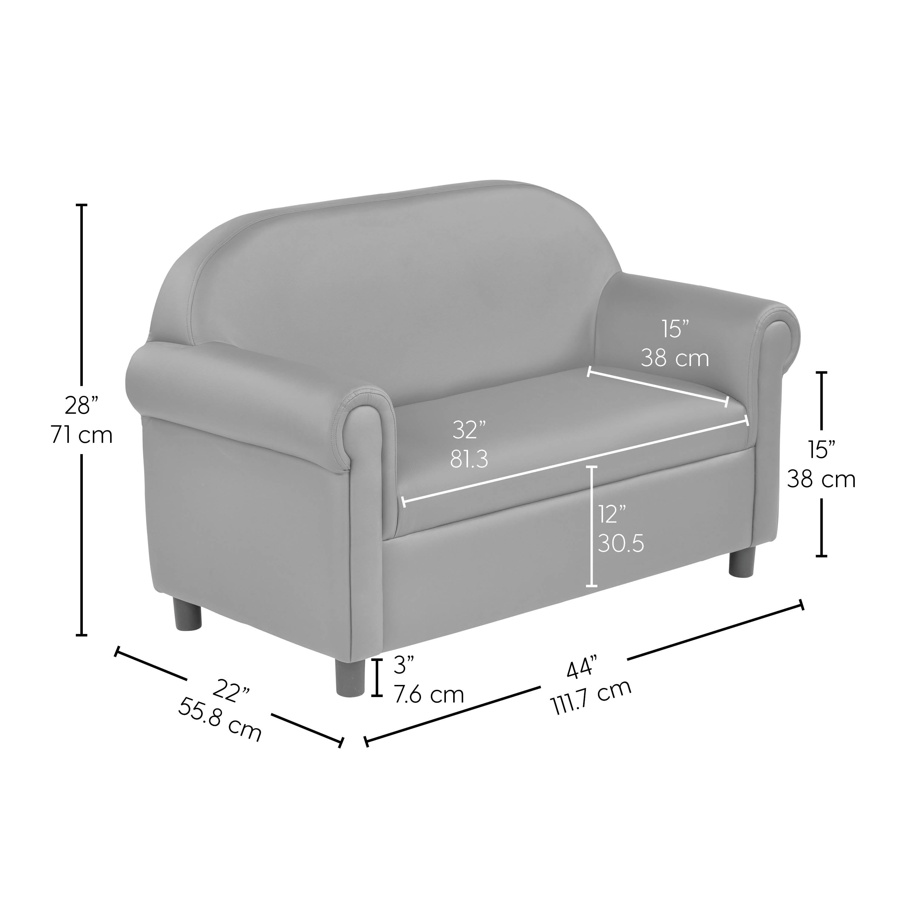 Little Lux Youth Sofa - Gray