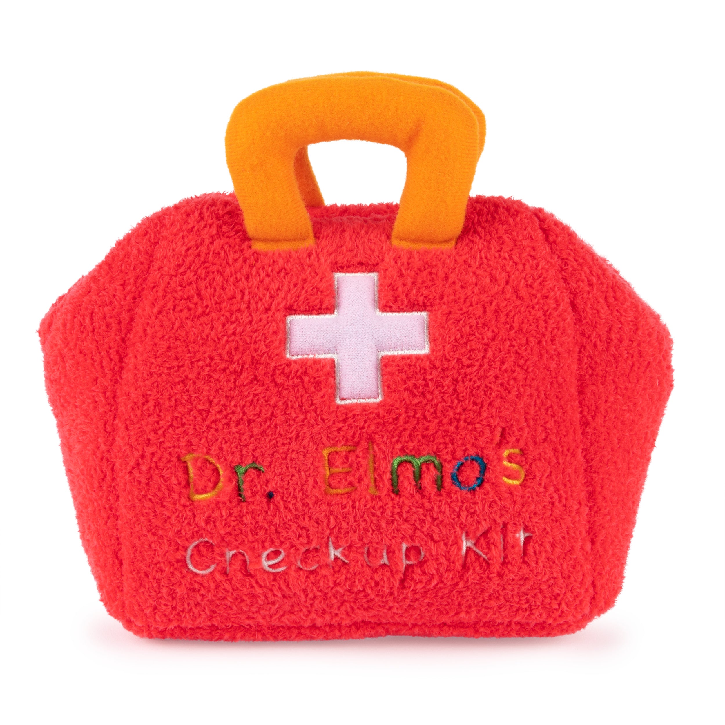 GUND Sesame Street Official Furry Friends Forever Elmo & Tango Checkup Playset, Premium Plush Sensory Playset for Ages 1 & Up, Red, 8”