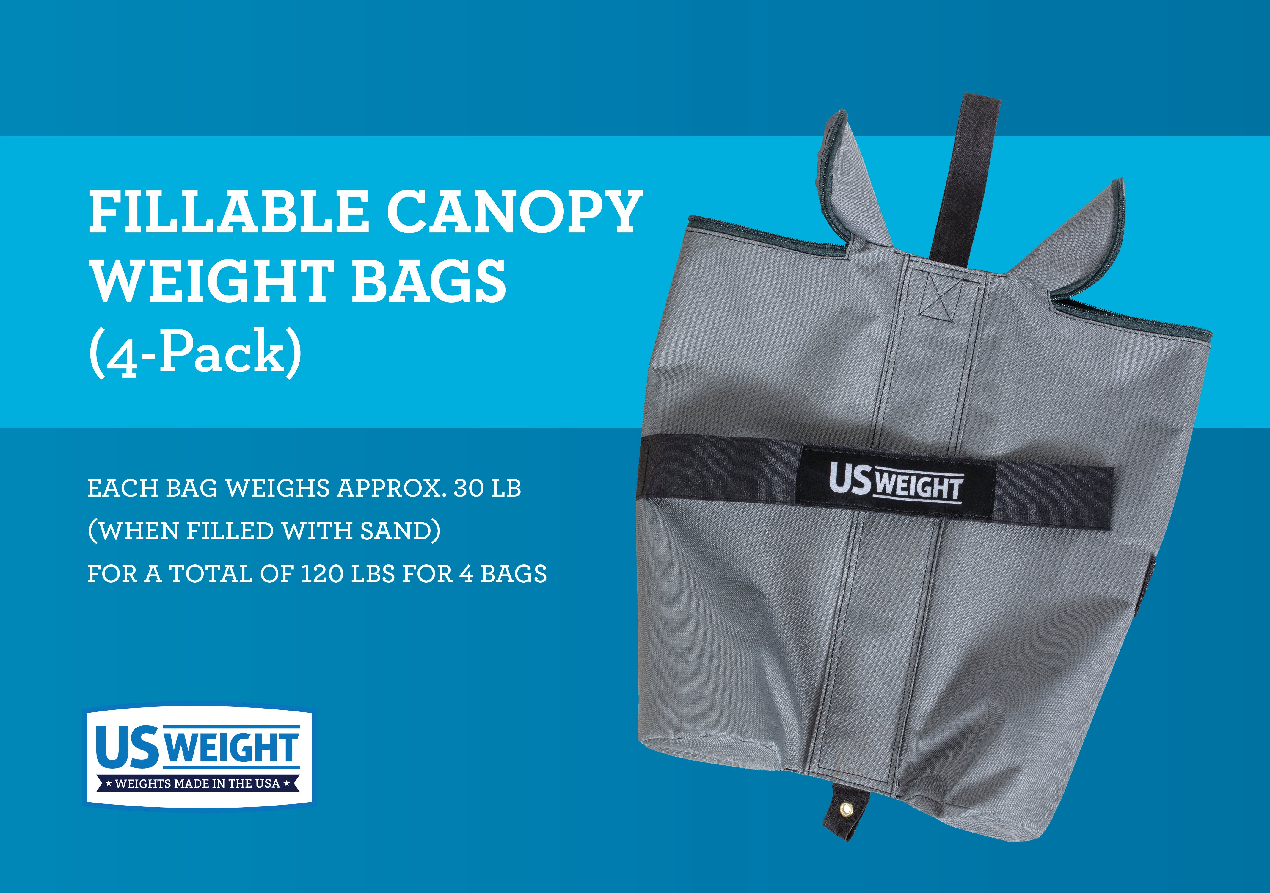 Titan Set of 4, Empty Canopy Weight Bags