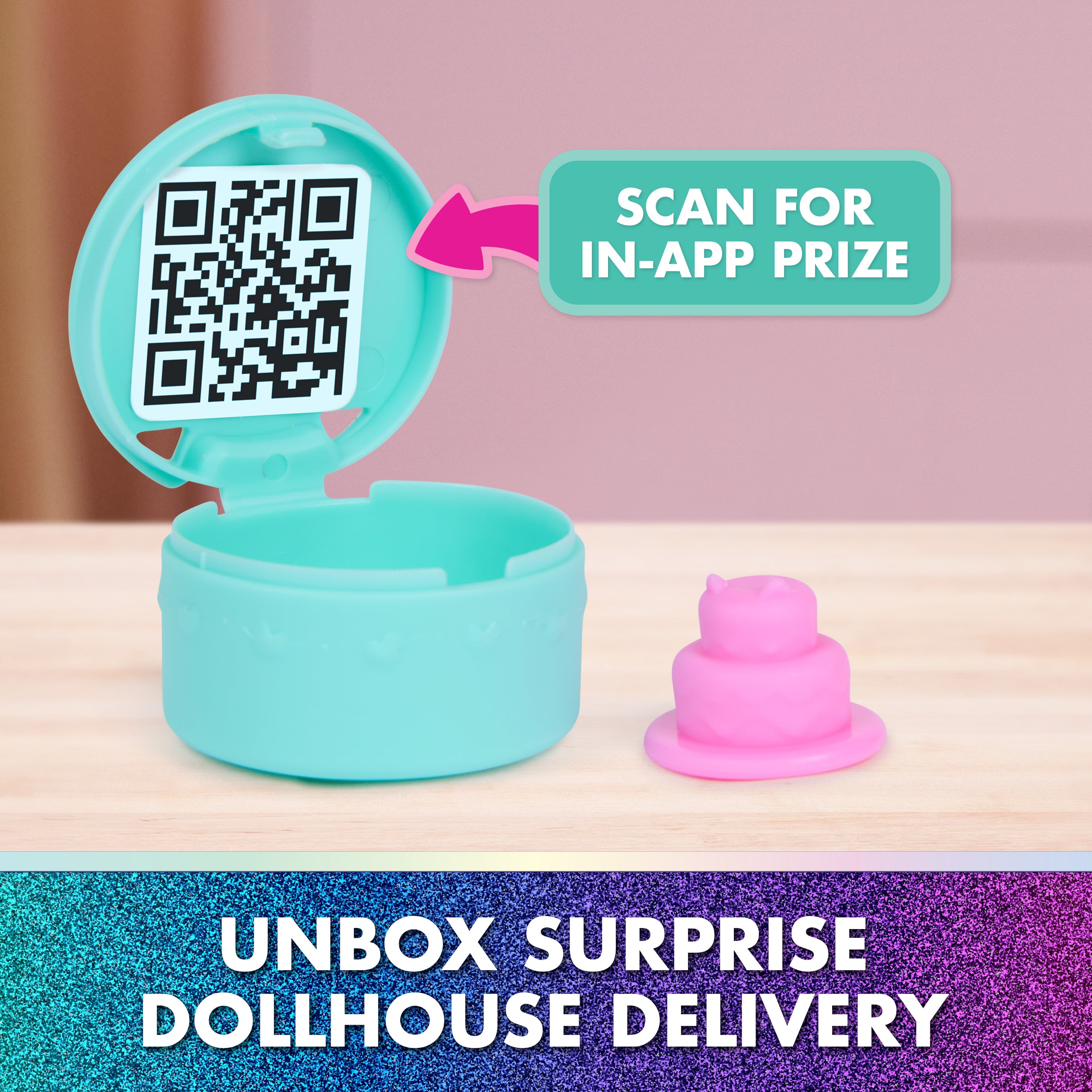 Gabby's Dollhouse: The Movie, Cakey's Sprinkle Cake-tastic Kitchen, Toy Figure, & Dollhouse Accessories, Kids Toys for Girls & Boys Ages 3 and Up