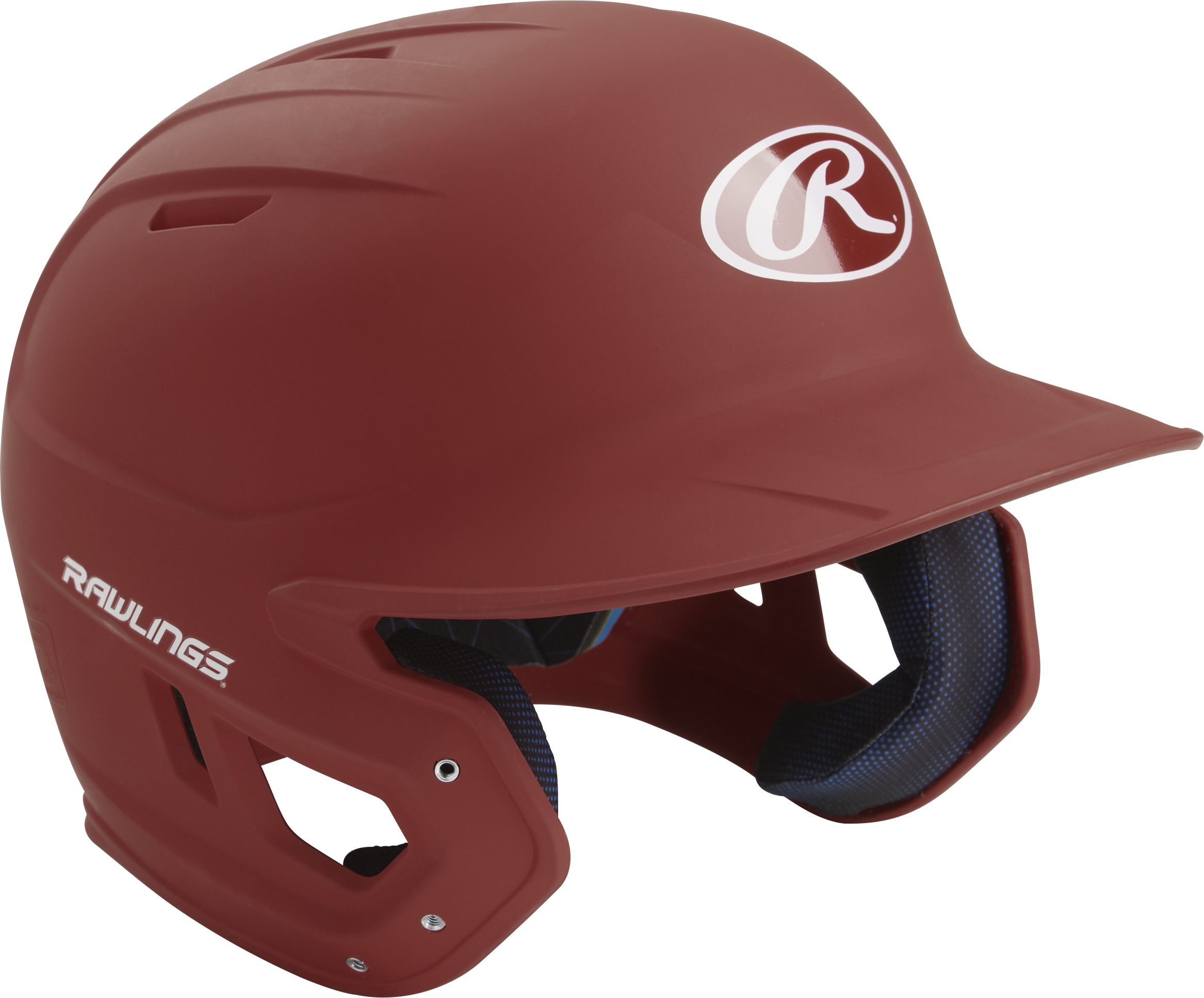 Rawlings Mach Matte Senior Baseball Helmet - Cardinal