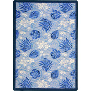 Trade Winds 5'4" x 7'8" area rug in color Indigo