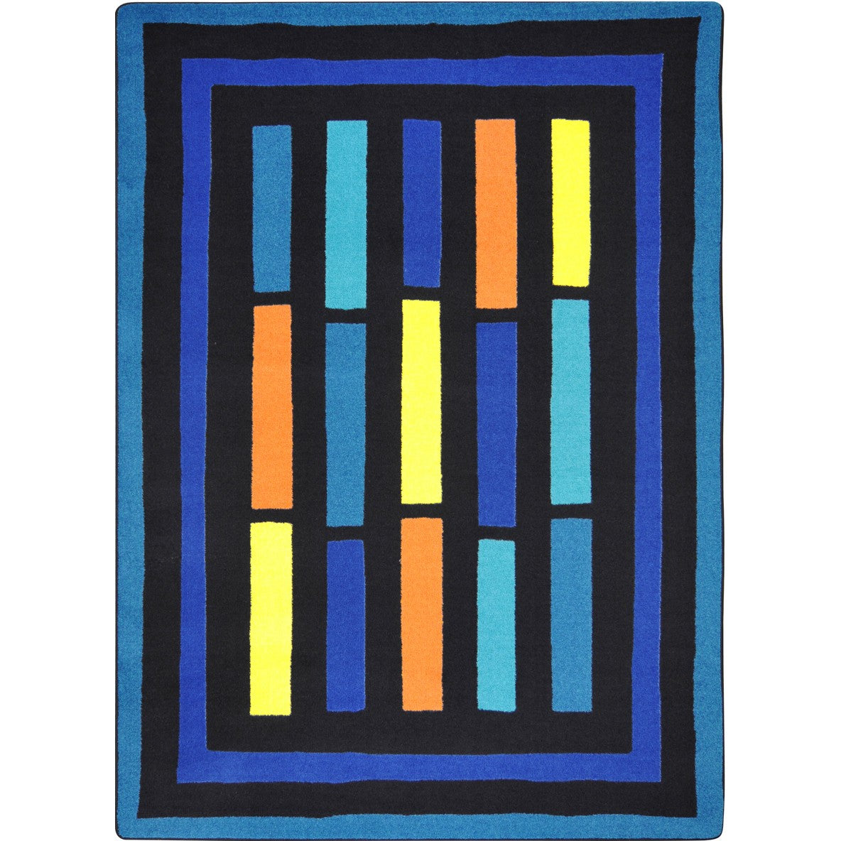 Traffic Jam 5'4" x 7'8" area rug in color Blue