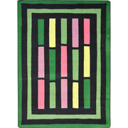 Traffic Jam 10'9" x 13'2" area rug in color Green