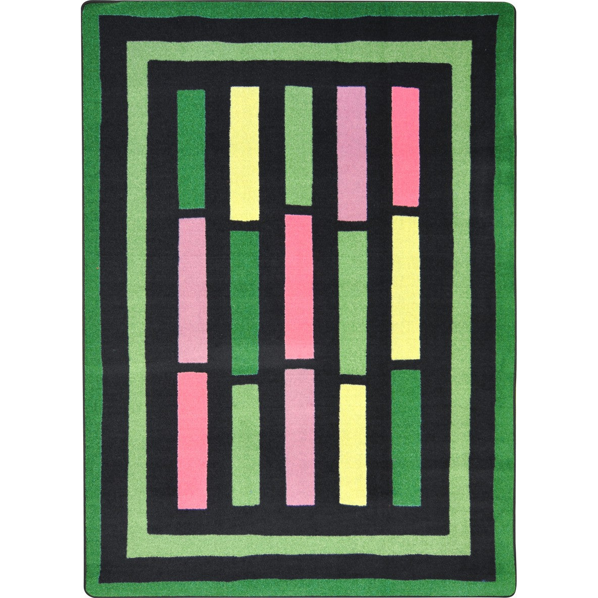Traffic Jam 7'8" x 10'9" area rug in color Green