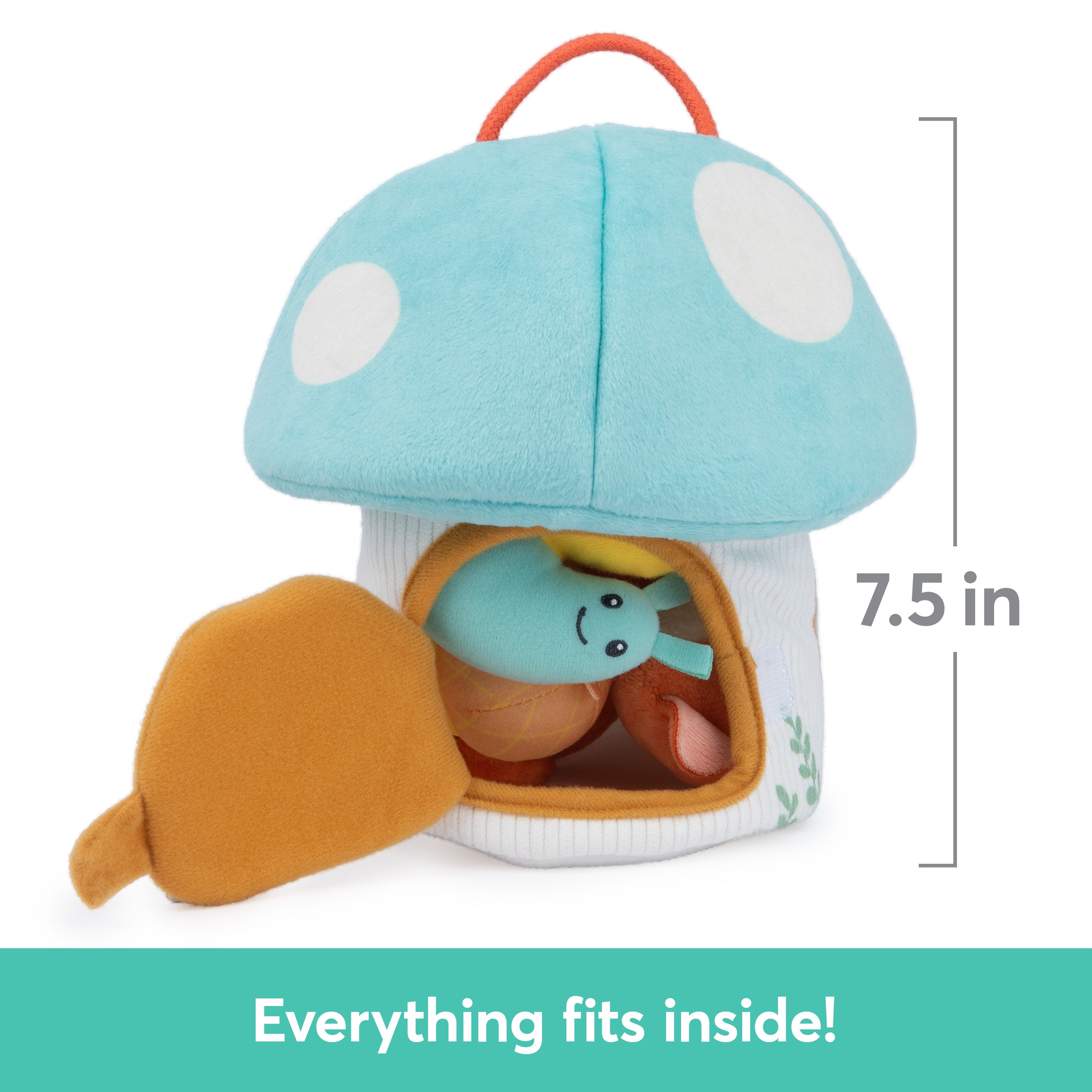 Baby GUND Play Soft My Woodland Friends 5-Piece Plush Playset with Rattle, Squeaker & Crinkle Plush Toys, Sensory Toy for Babies & Newborns, 7.5”