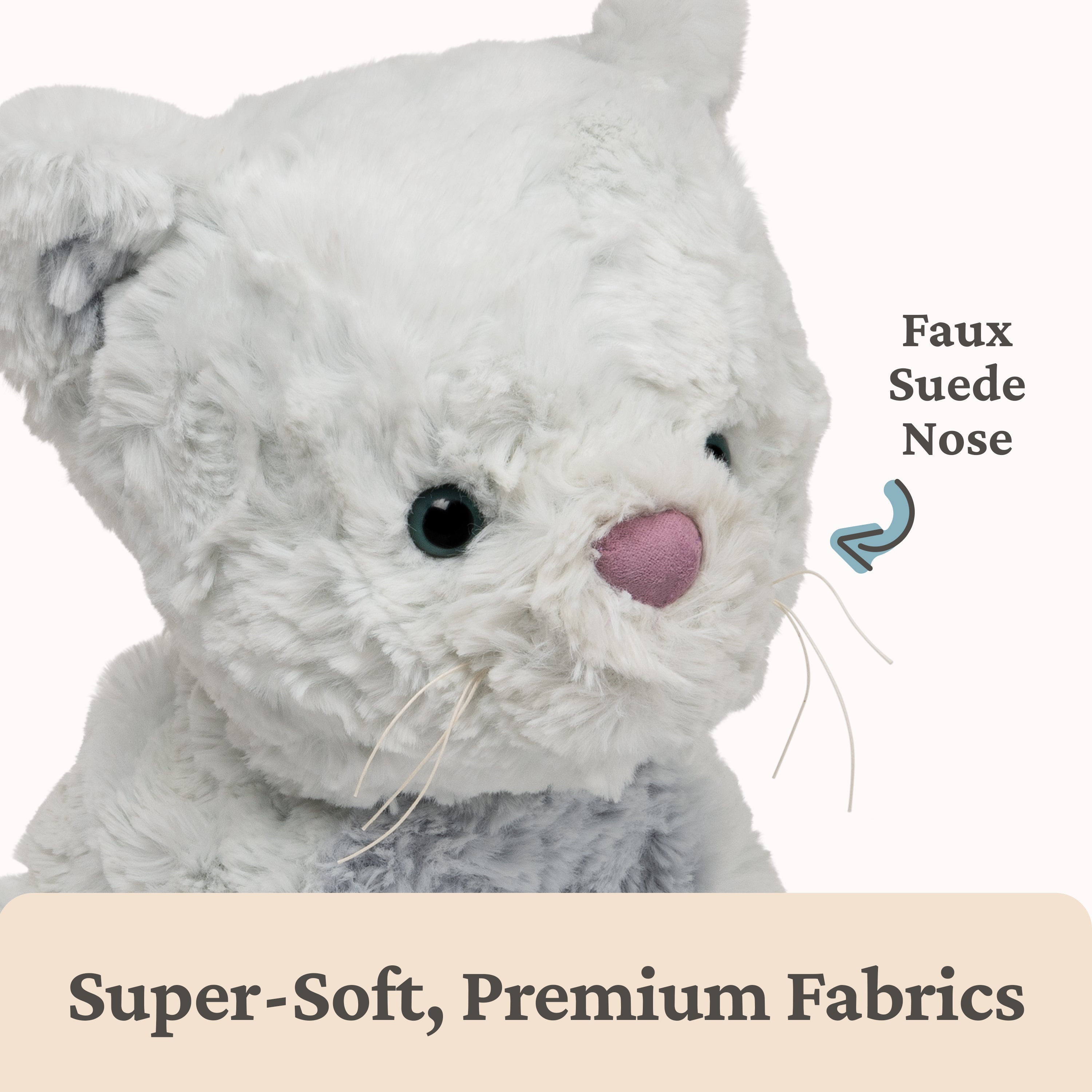 GUND Cozys Collection Kitty Cat Plush Soft Stuffed Animal for Ages 1 and Up, Blue, 10"