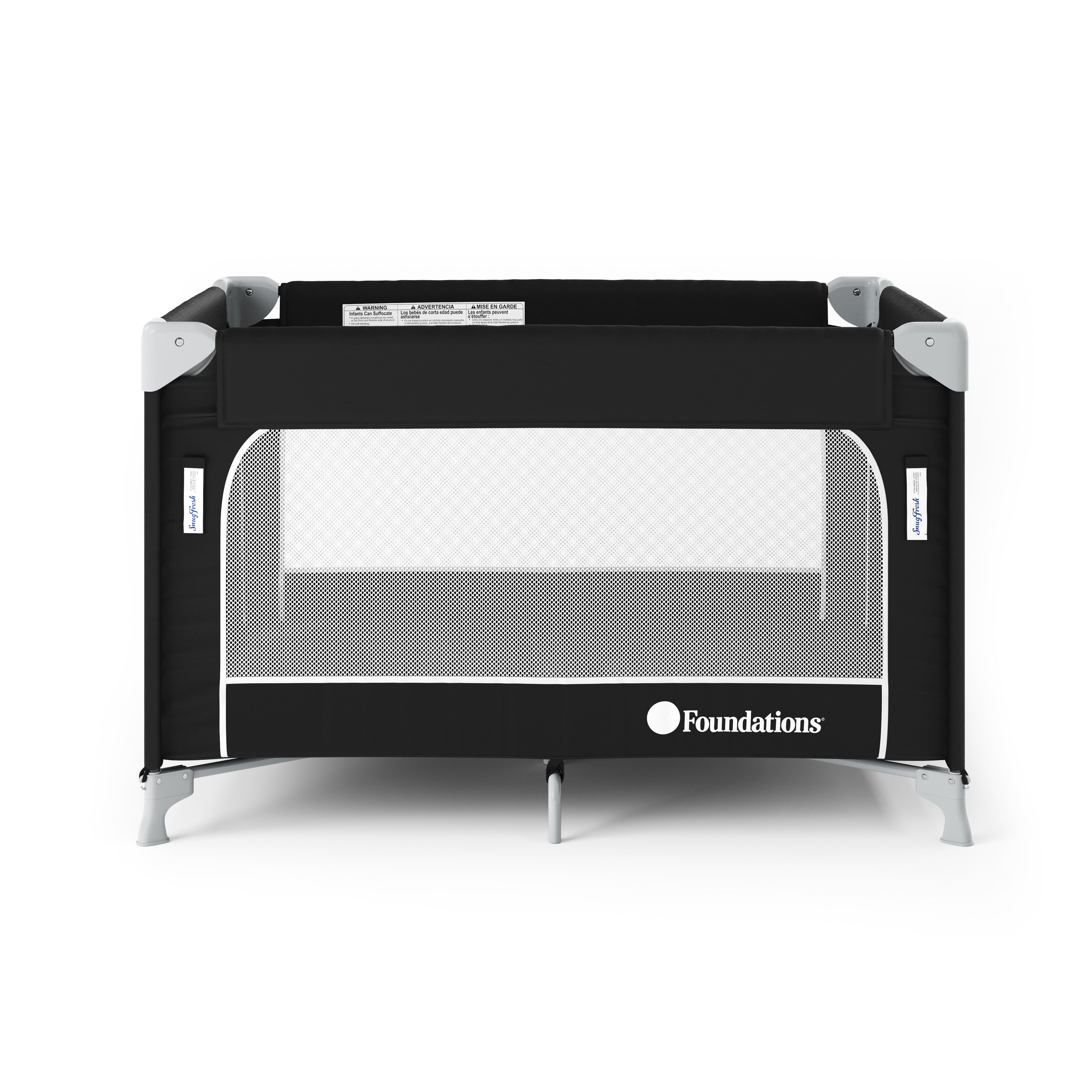 SnugFresh Celebrity Portable Play Yard, Graphite