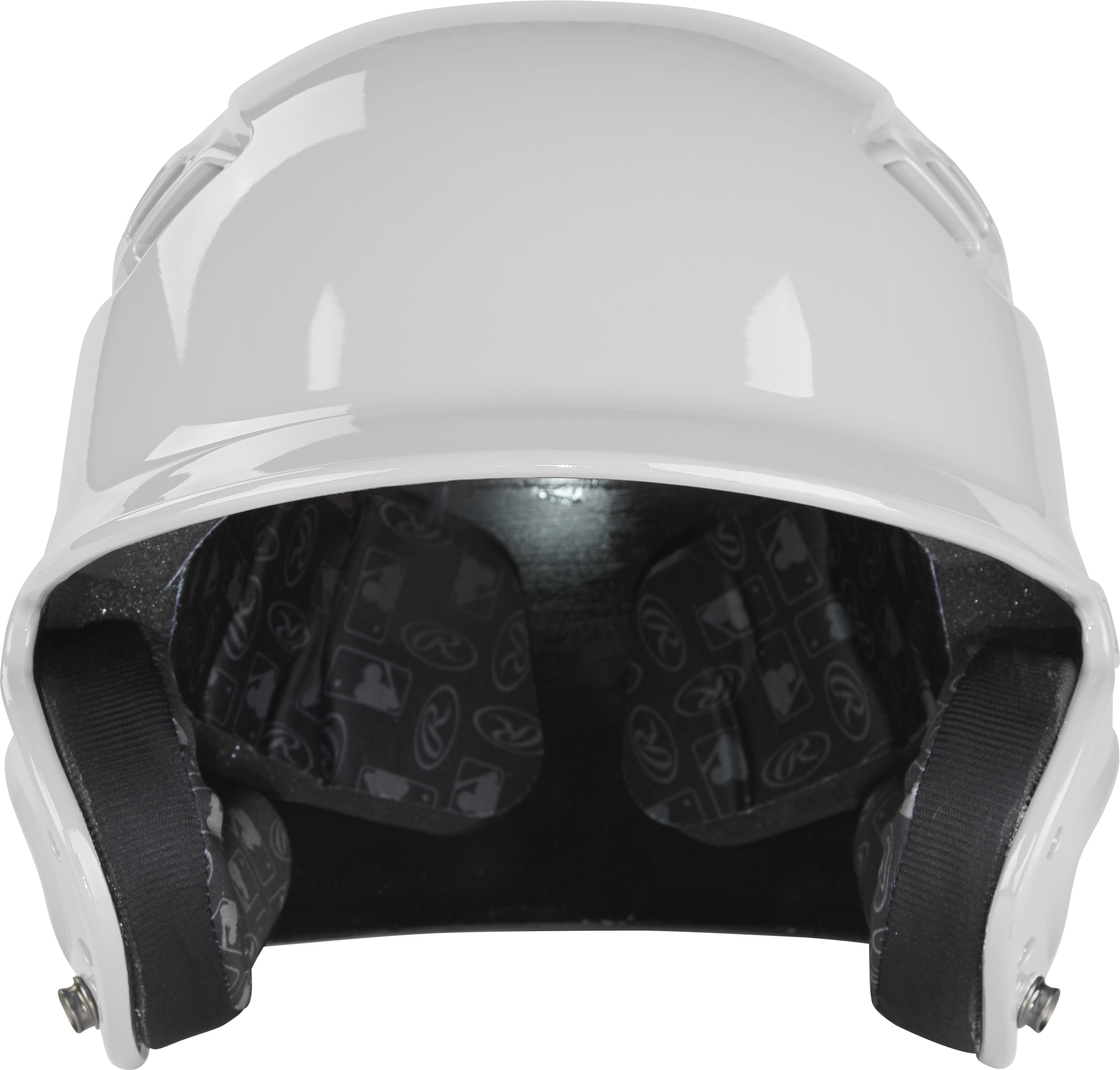 Rawlings R16 Gloss Junior 1-Tone Baseball Helmet - White