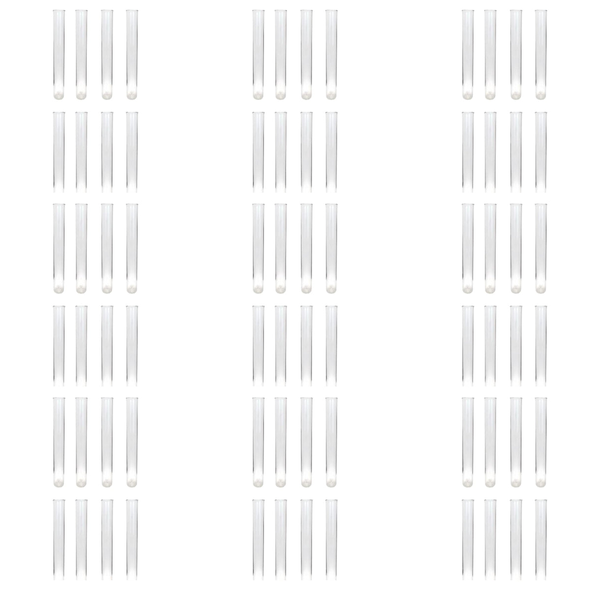 Test Tubes, Borosilicate Glass, 13mm Diameter, 100mm Long, Pack of 72