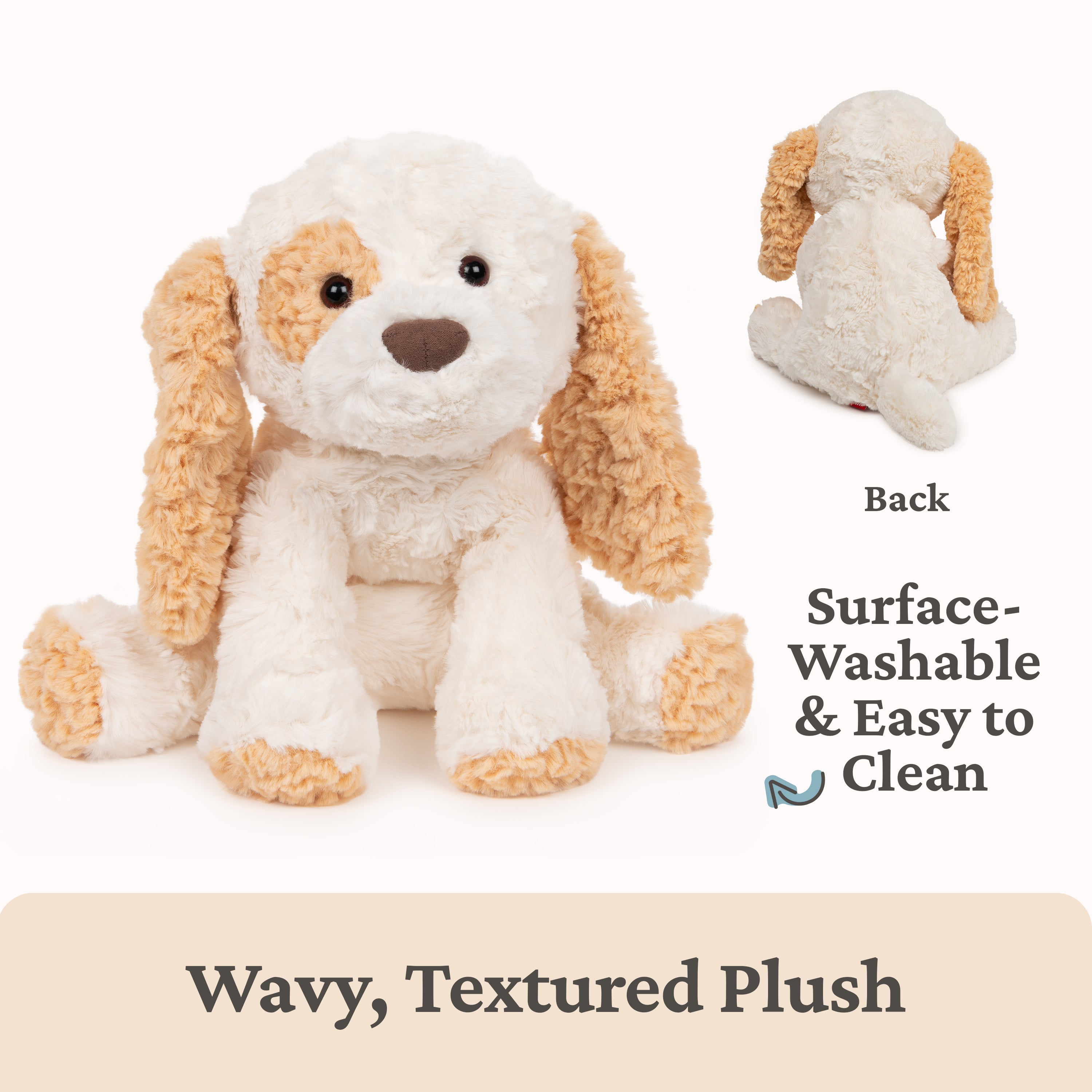 GUND Cozys Collection Puppy Plush, Puppy Dog Stuffed Animal for Ages 1 and Up, Tan/Cream, 10"