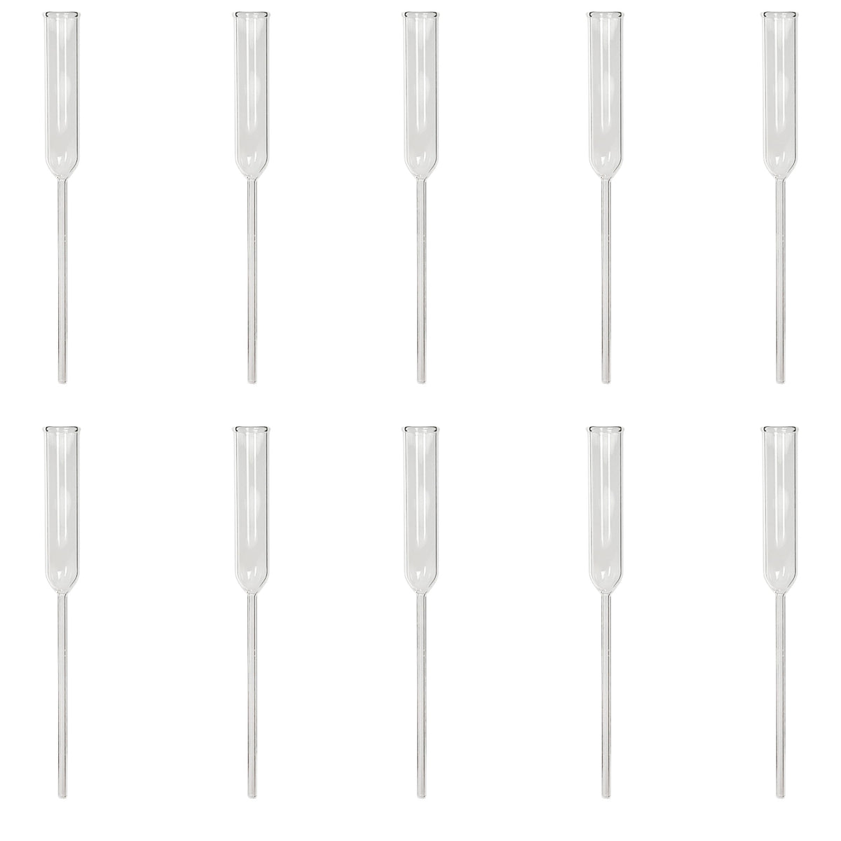 Thistle Tube with Funnel Top, Straight, 5 3/4", Pack of 10