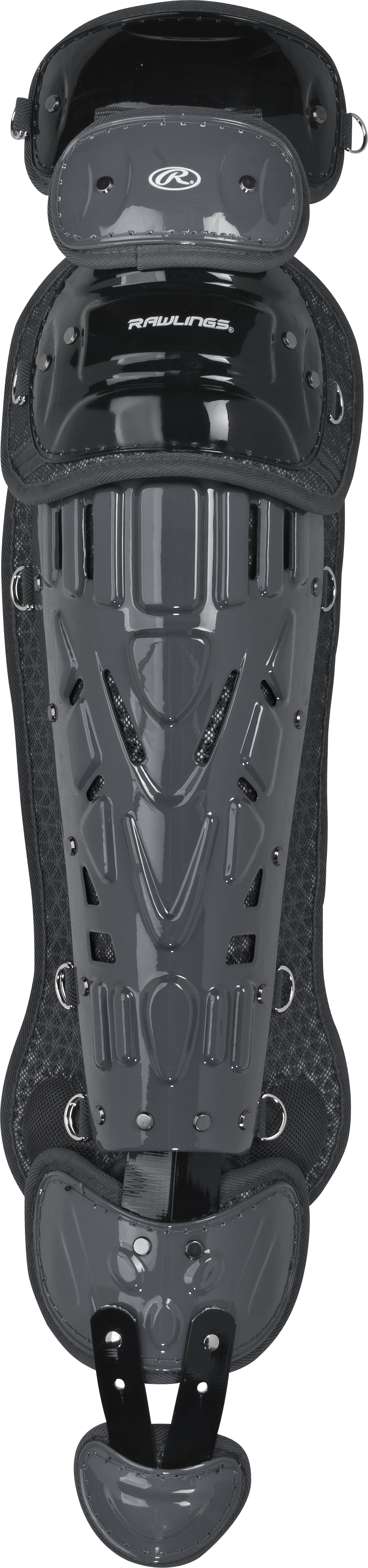 Rawlings Velo 2.0 Adult Catchers Leg Guards - Black/Graphite