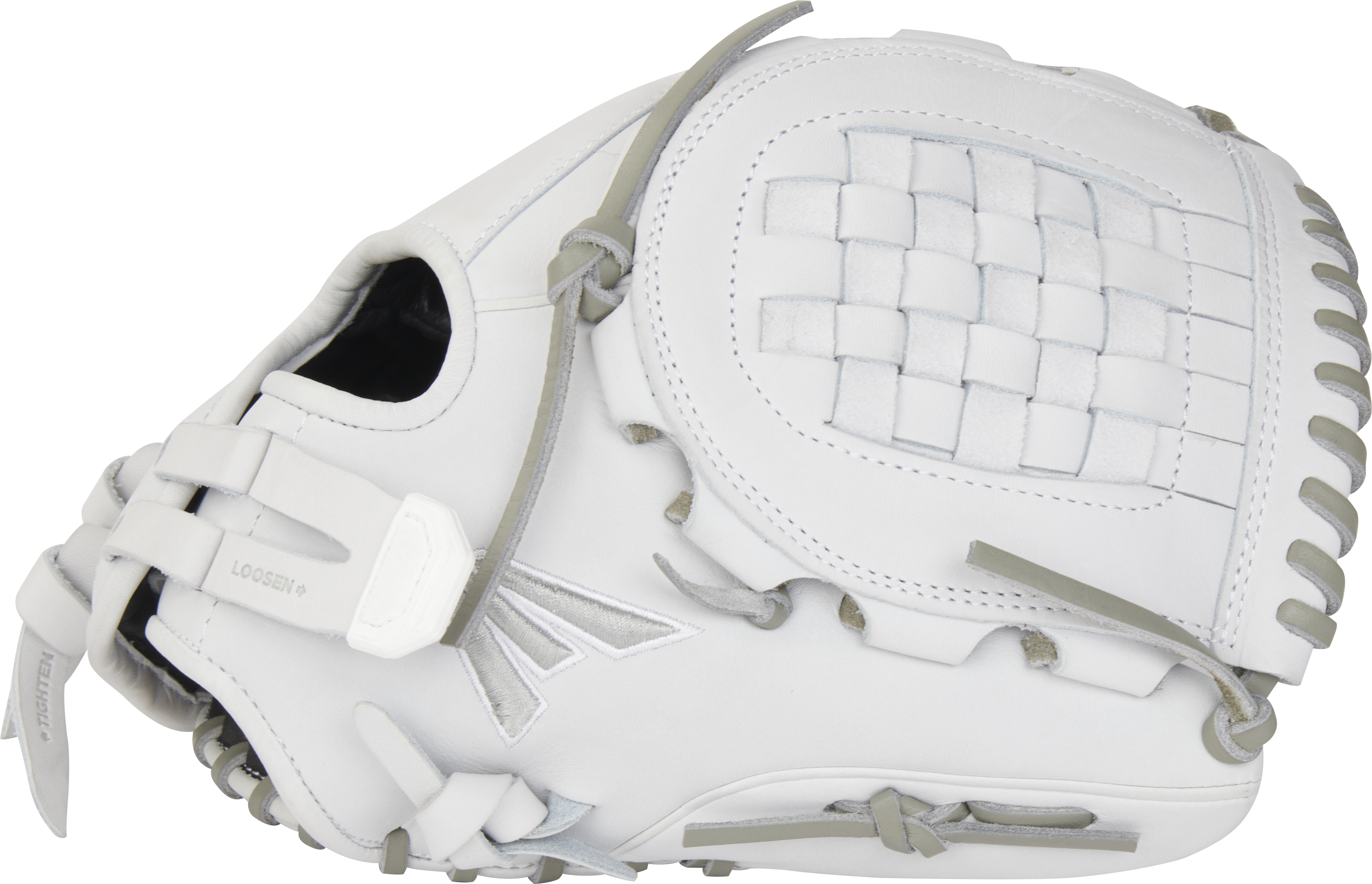 Easton Pro Collection Series 12-Inch Softball Glove - Right Hand Thrower - White/Gray