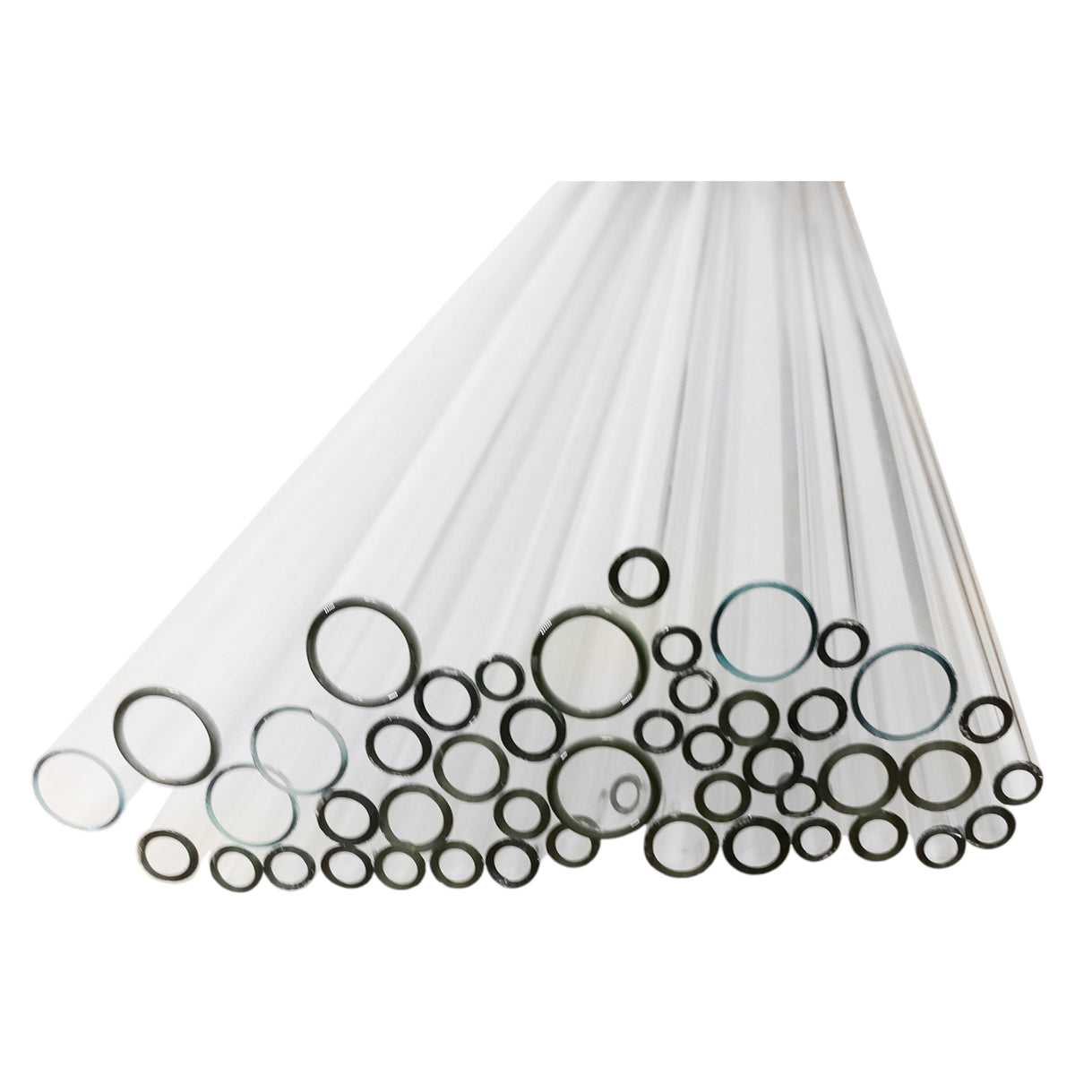 Tubing, Flint Glass, Assorted Diameters, 48" Length, Case of 5