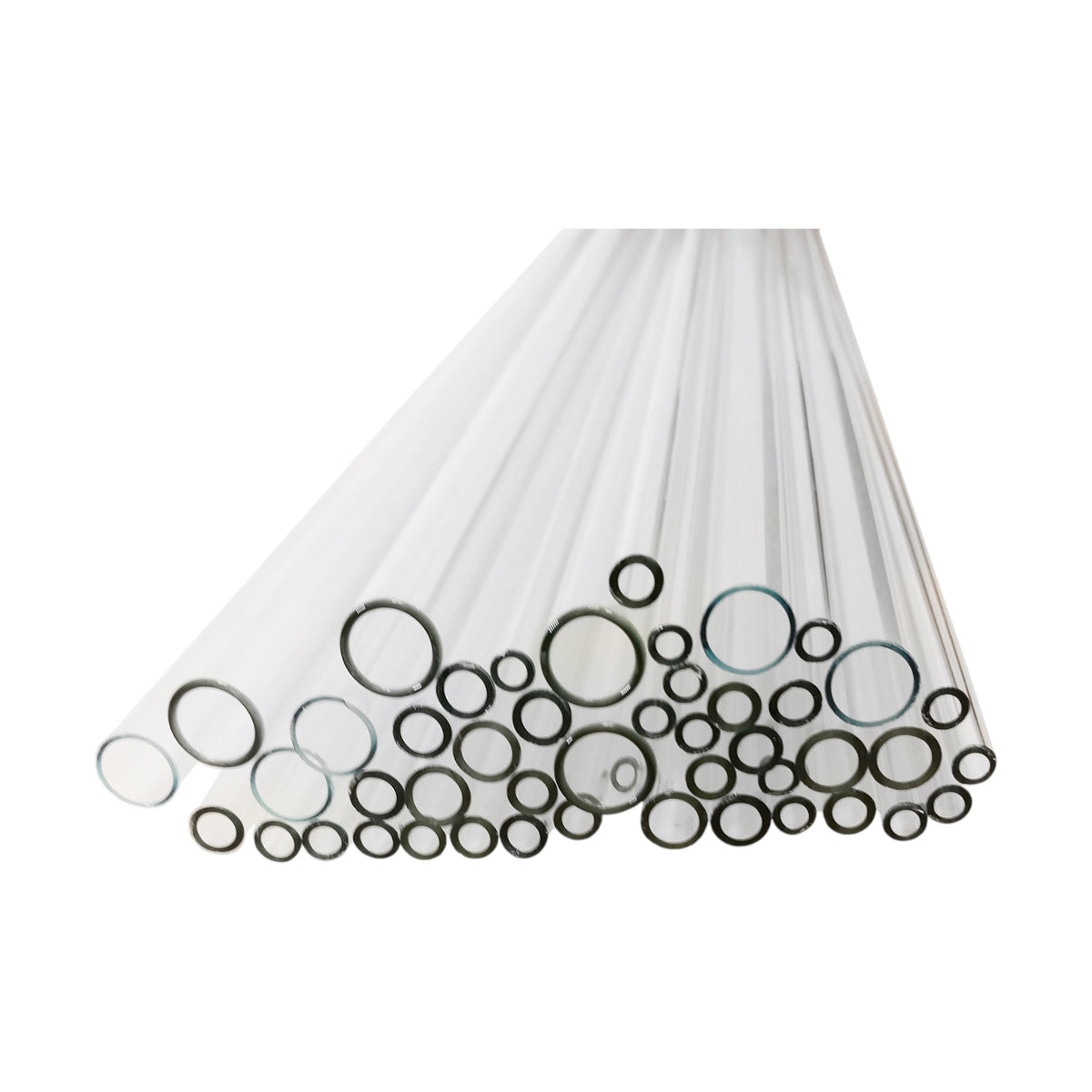 Tubing, Flint Glass Assorted Diameters, 24" Length, Case of 10