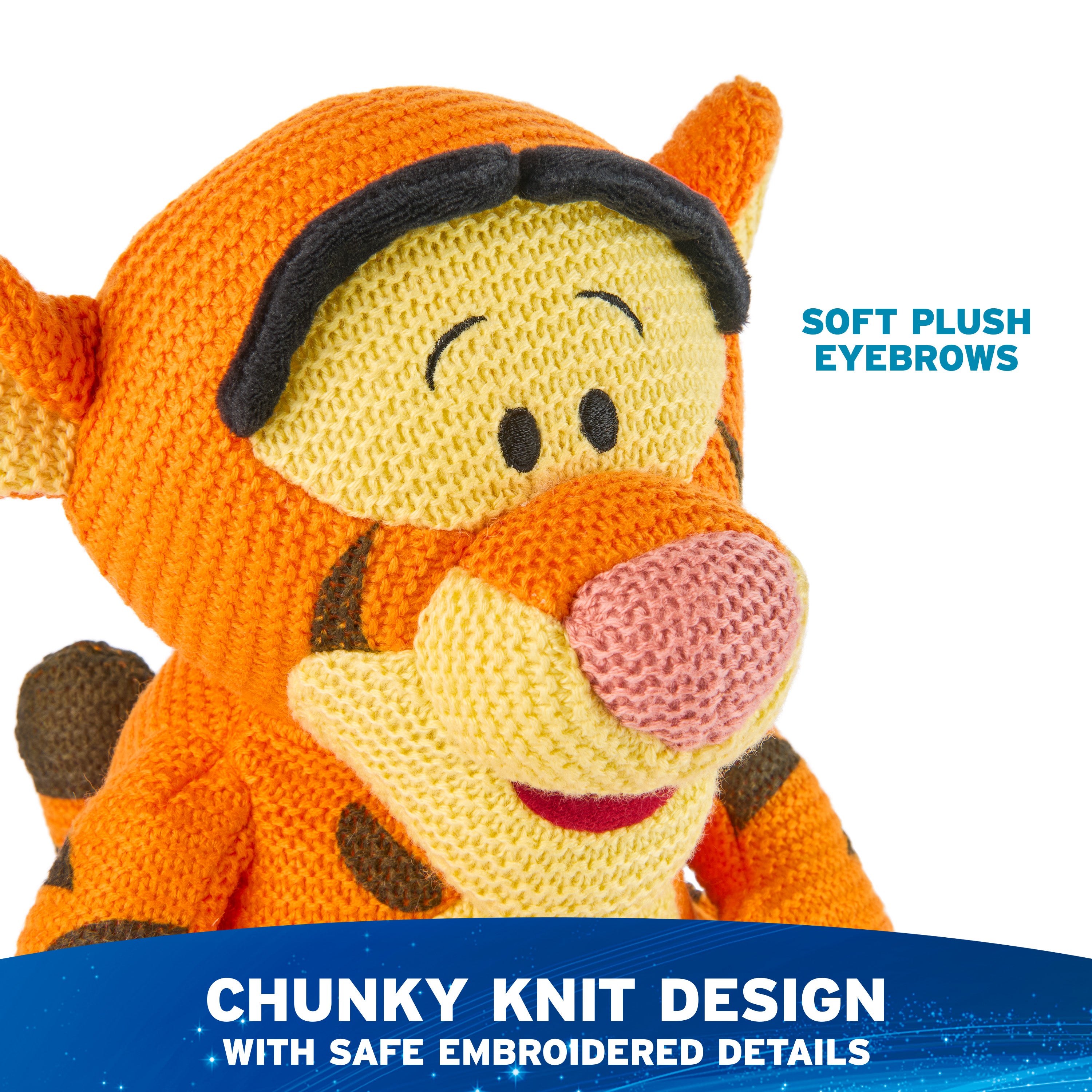 GUND Disney Official Tigger Knit Plush, Winnie the Pooh, Stuffed Animal for Ages 1 and Up, Orange, 10”