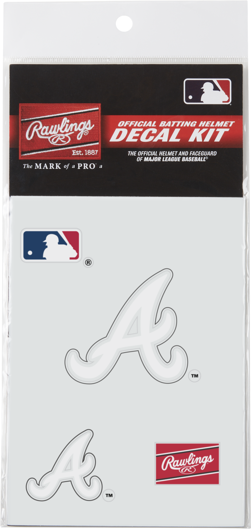 Rawlings Mlb Replica Decal Kits - Atlanta Braves