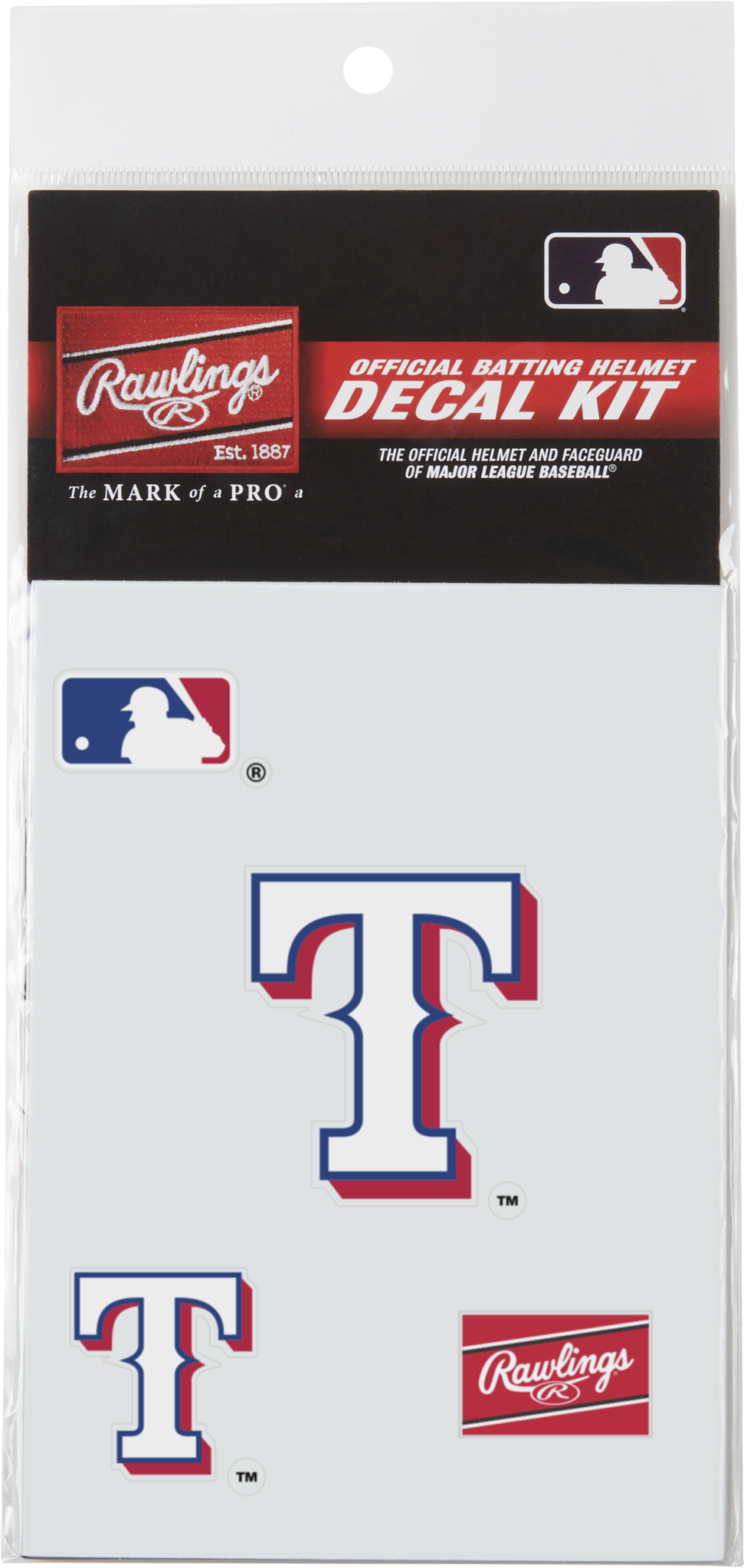 Rawlings Mlb Replica Decal Kits - Texas Rangers
